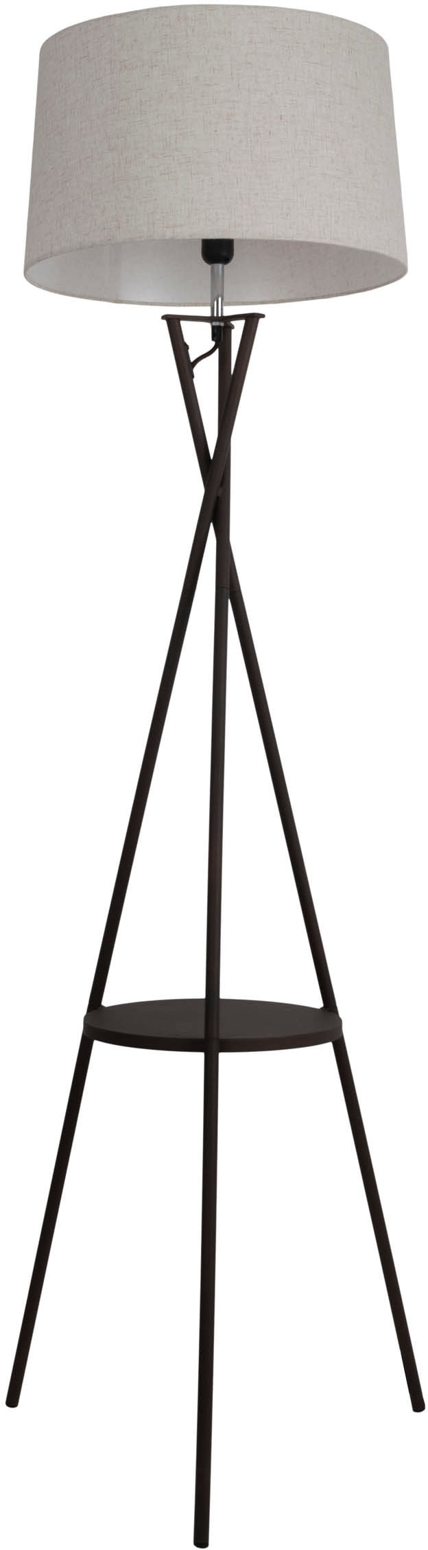 näve Stehlampe »Tora«, 1 flammig, Leuchtmittel E27 | ohne Leuchtmittel, mit integriertem Tisch, Gestell rost, Zuleitung schwarz, exkl. 1x E27