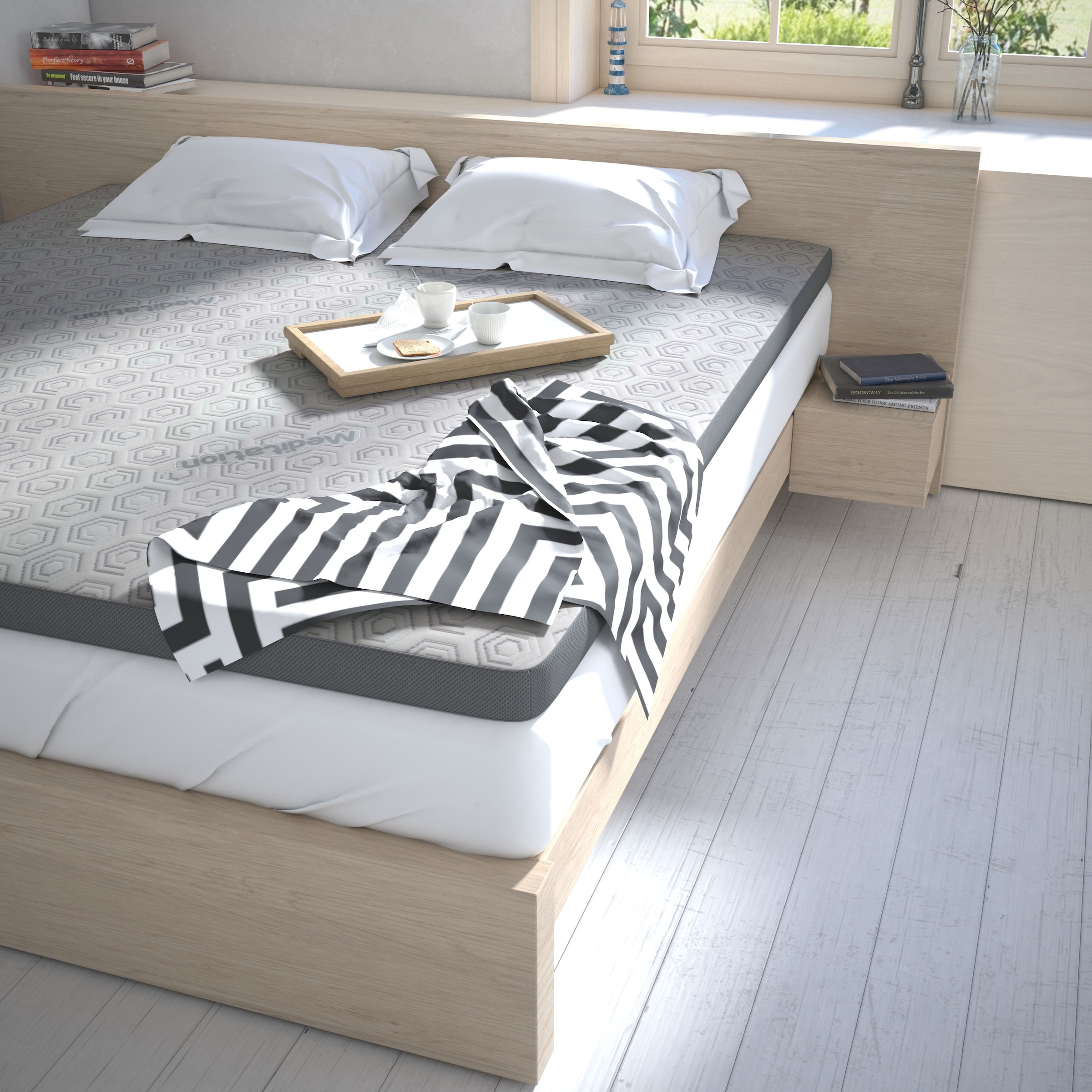 Surmatelas Jekatex premium Multi-Flex 8 cm : 160 x 200 cm