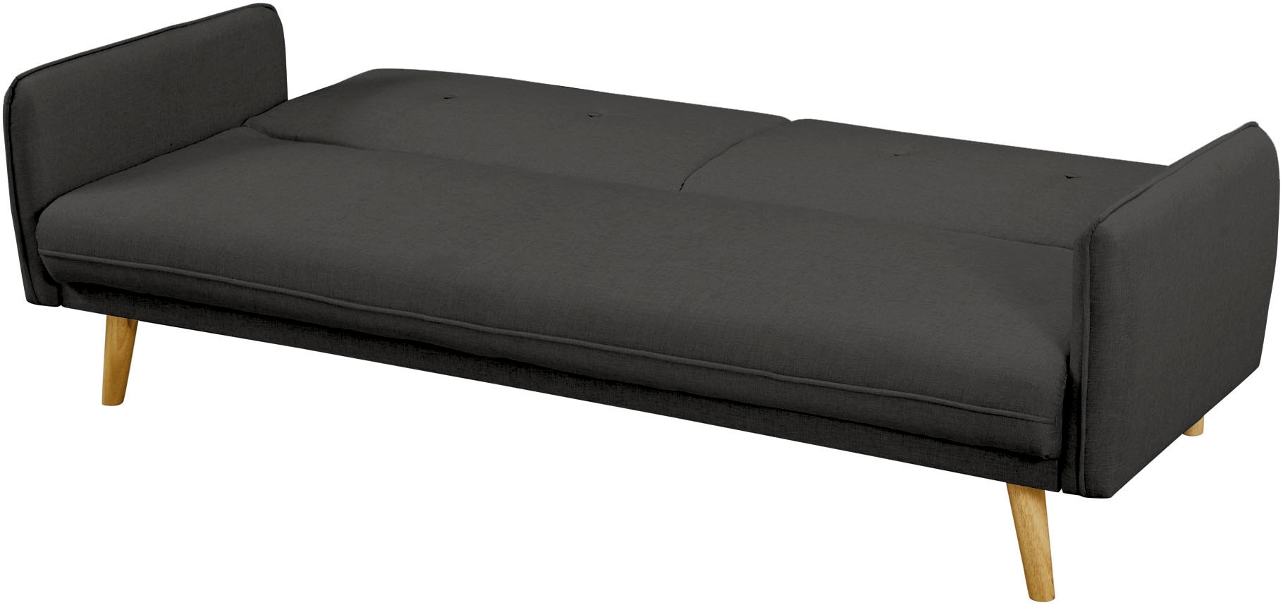 SalesFever Schlafsofa »Linköping, 3-Stizer, Sofa«, mit Knopfheftung im Rücken und Schlaffunktion, Breite 188 cm