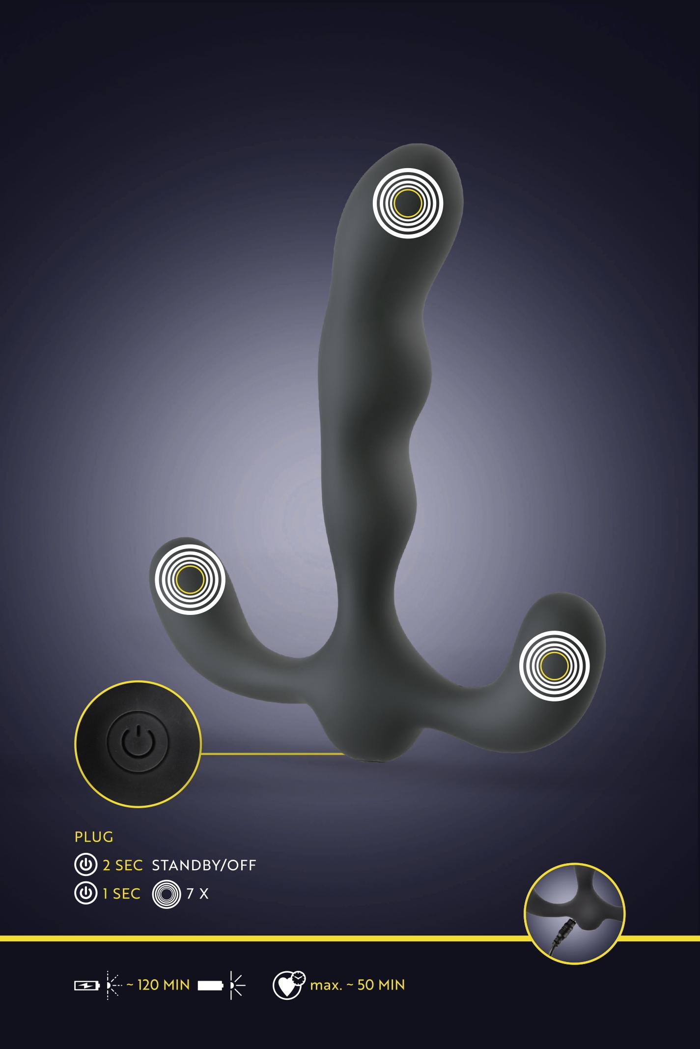 ANOS Anal-Stimulator »Analvibrator Flexible Prostate Stimulator« ()