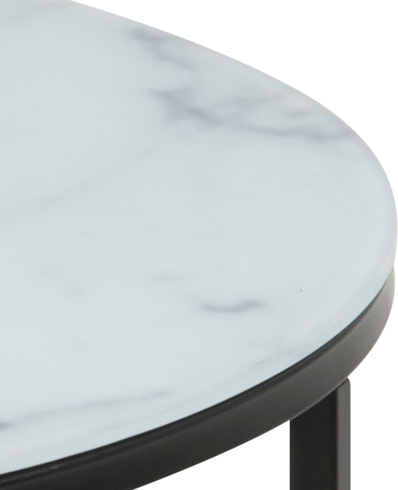 ACTONA GROUP Couchtisch »Alina«, Guangxi bestellen Breite Metallgestell, cm Marmor mit Raten Tischplatte, auf 80