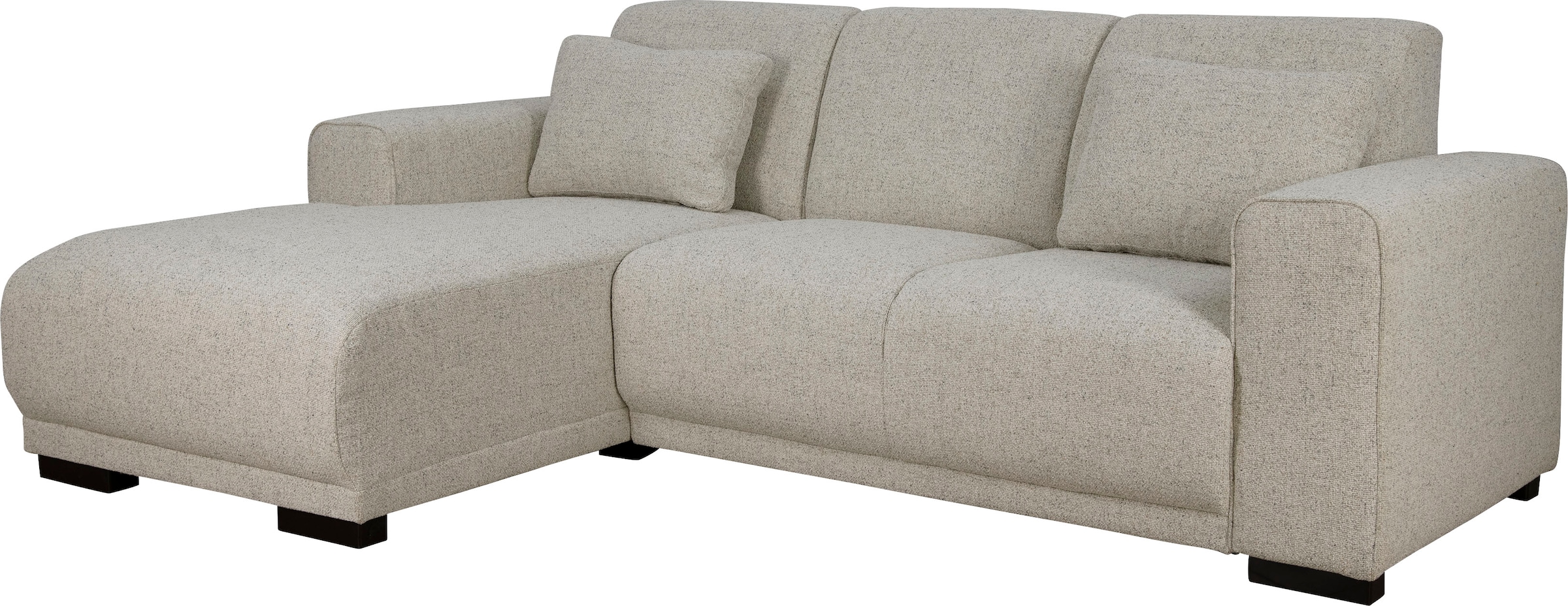 Home affaire Ecksofa »BORNHOLM L-Form mit Recamiere, Maße B/T/H: 234/162/85 cm«, Recamiere links oder rechts bestellbar, Wellenfederung, inkl. 2 Kissen