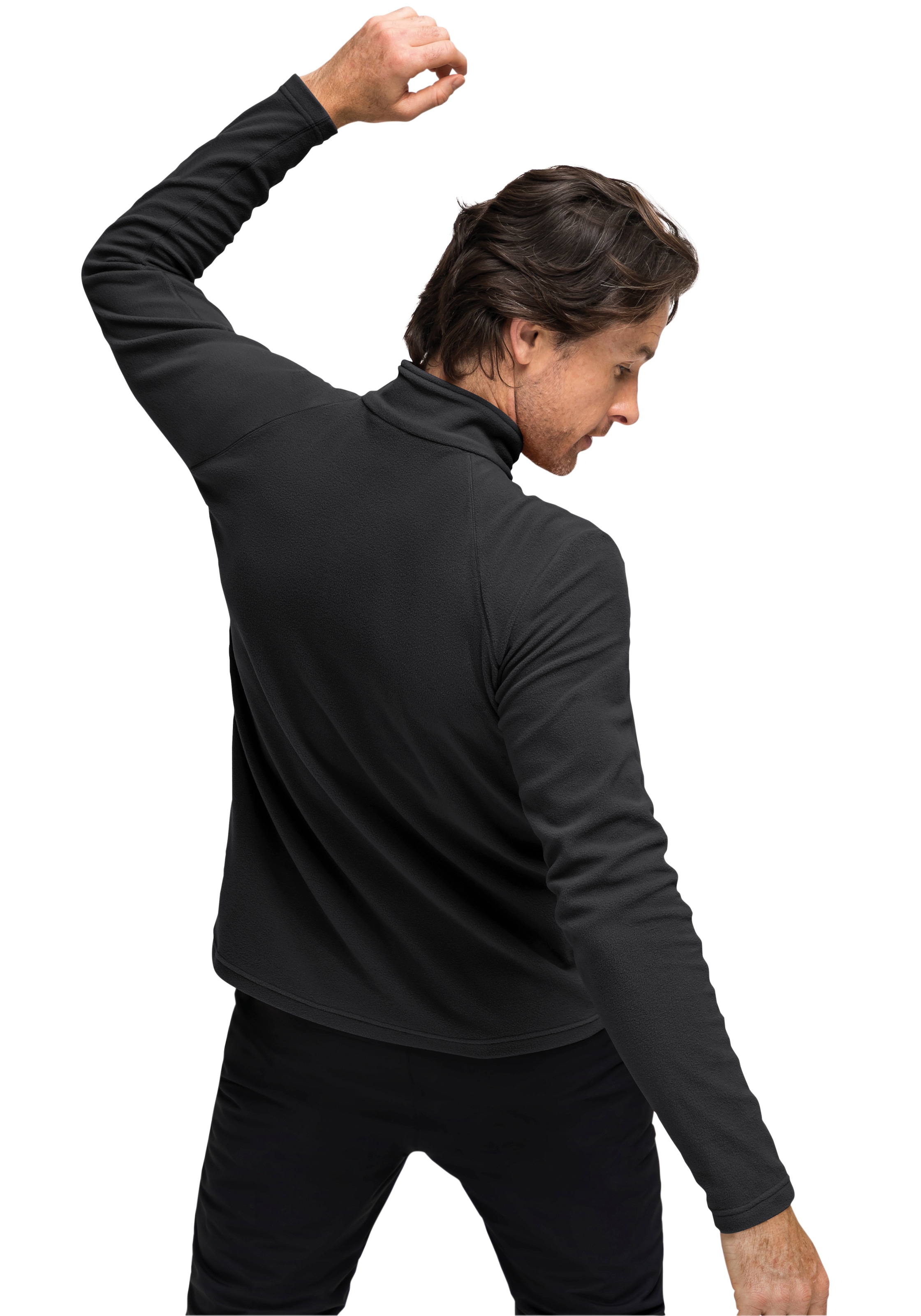 Maier Sports Fleecepullover »Dennis«, Herren Fleece, funktioneller Midlayer, Half-Zip, Regular Fit
