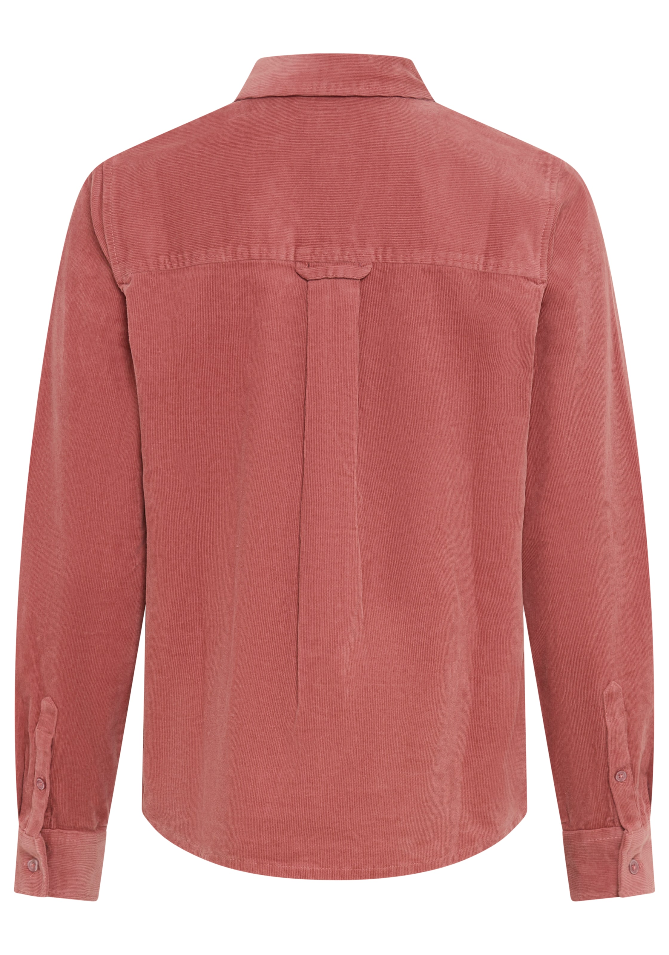 Laura Scott Hemdbluse normale Passform, aus Baumwolle und Elasthan, unifarbene Optik