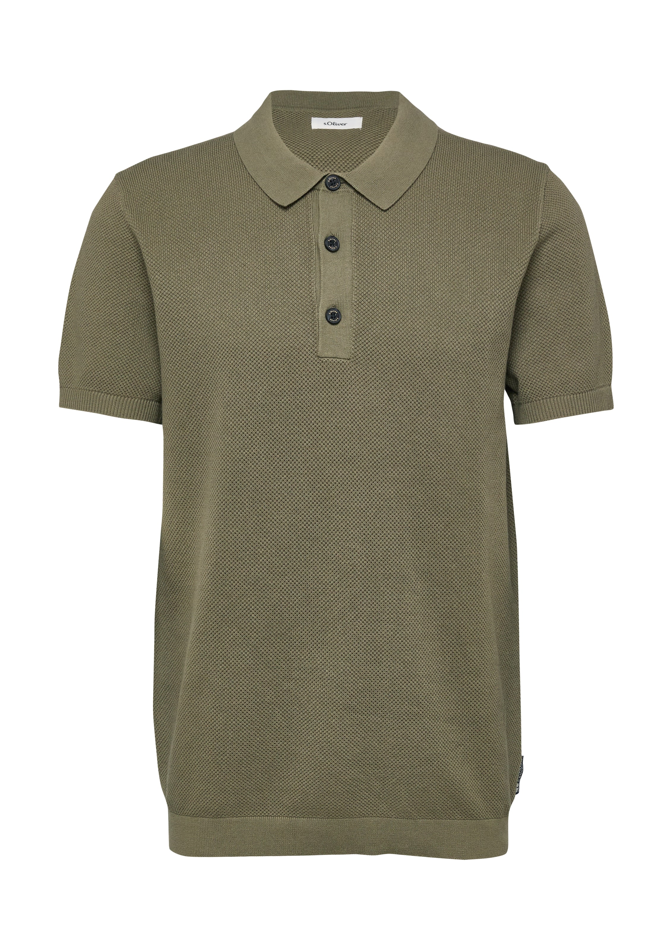 s.Oliver Polokragenpullover mit Rippbündchen