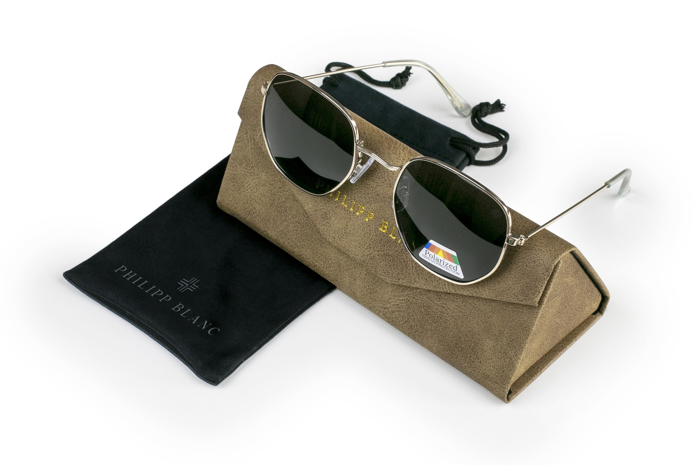 PHILIPP BLANC Sonnenbrille »PA05-02« Glas 0,74 mm, polarisierte Gläser, UV400, CAT3.0