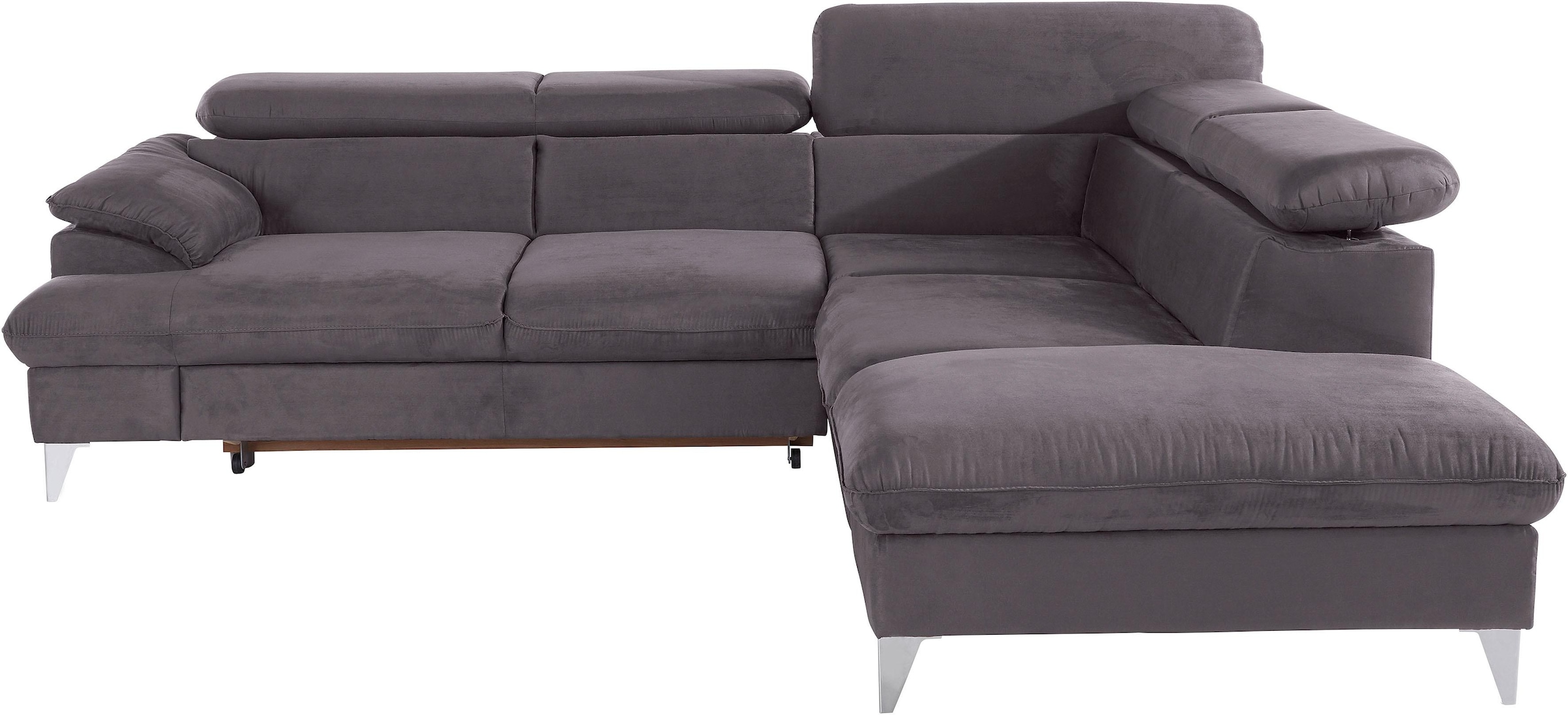 COTTA Ecksofa »Caluso L-Form«, inklusive Kopfteilverstellung, wahlweise mit Bettfunktion