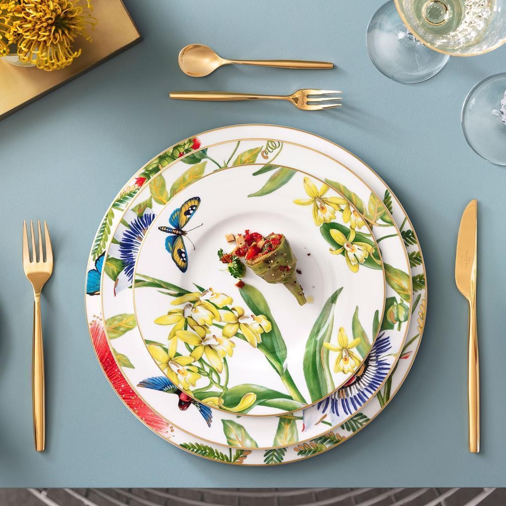 Villeroy & Boch Frühstücksteller »Frühstücksteller Amazonia ø 22,5 cm 6er Set bunt« Spülmaschinenfest