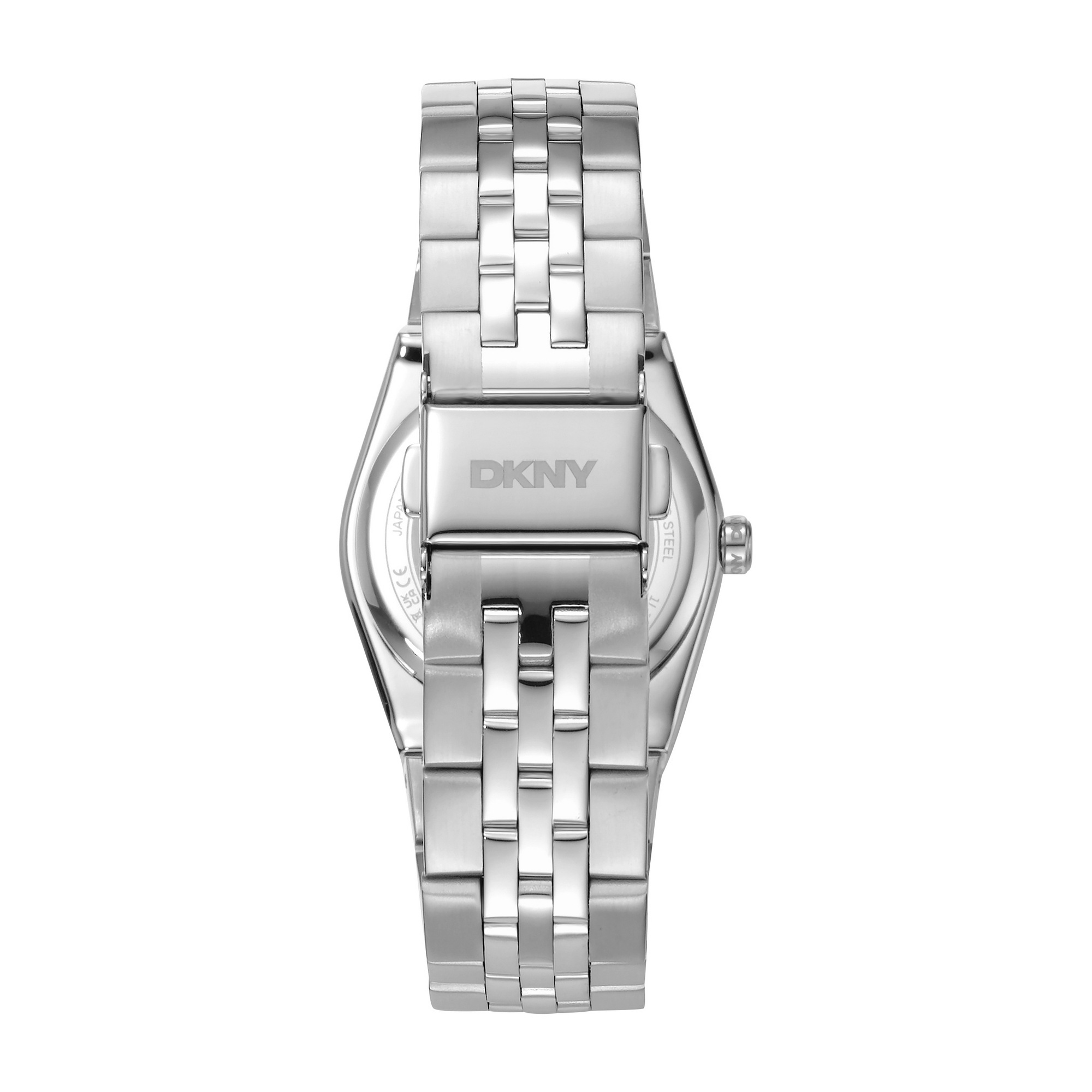 DKNY Quarzuhr »Logo Watch« Armbanduhr, Damenuhr, Edelstahlarmband, analog
