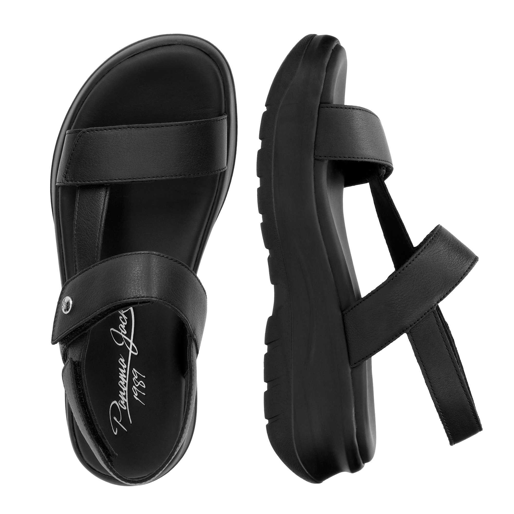 Panama Jack Plateausandale »Noor«, Sandalette, Sommerschuh, Klettschuh mit gepolsterter Innensohle