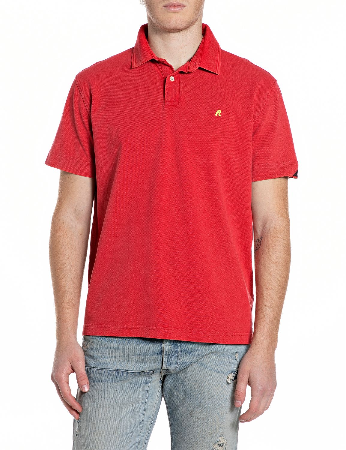 Replay Poloshirt aus Baumwollpiqué, Regular Fit