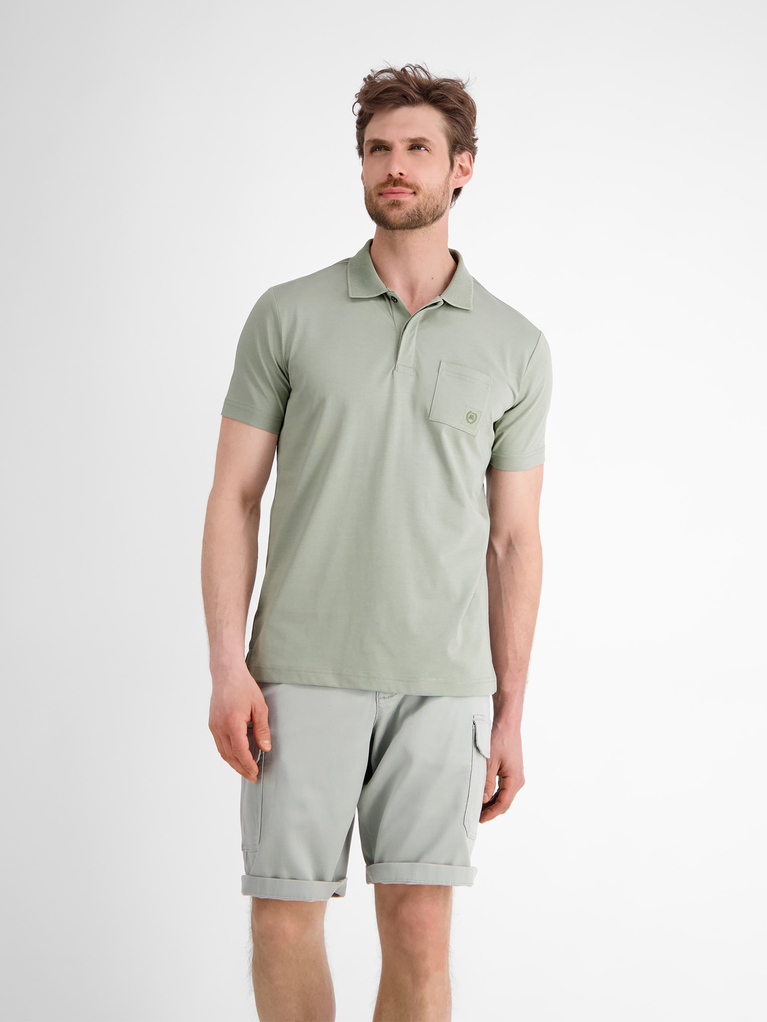 LERROS Poloshirt, mit Logo Stickerei