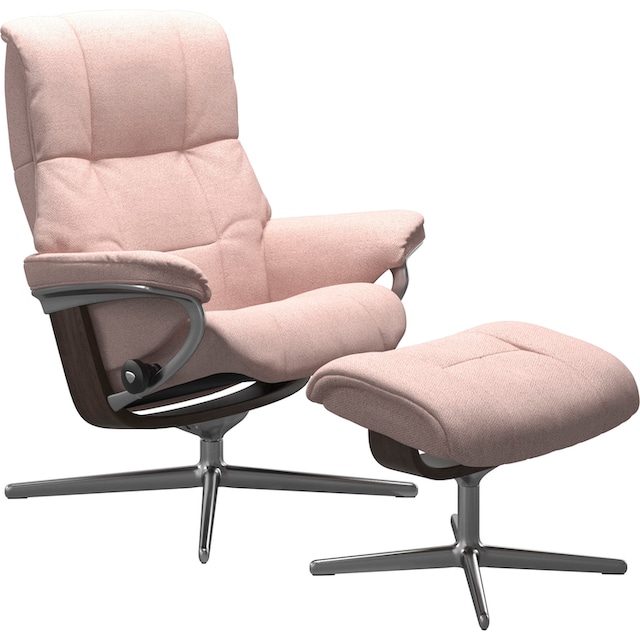 Stressless® Relaxsessel »Mayfair«, (Set, Relaxsessel mit Hocker), mit Hocker,  mit Cross Base, Größe S, M & L, Holzakzent Wenge auf Rechnung kaufen