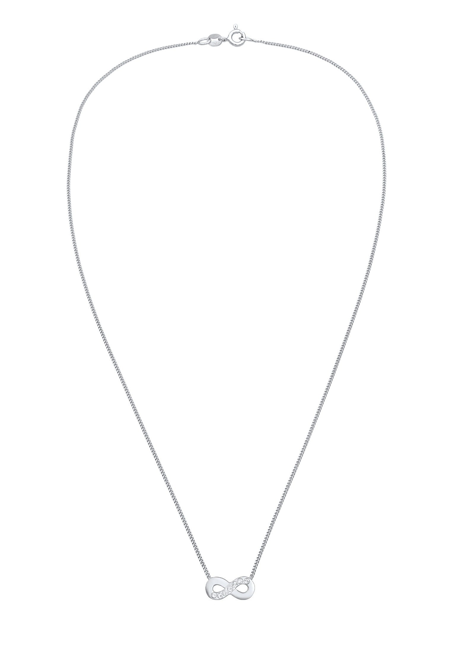 Elli Silberkette »Halskette Infinity Symbol Liebe 925 Silber, mit Kristallen von Swarovski®«
