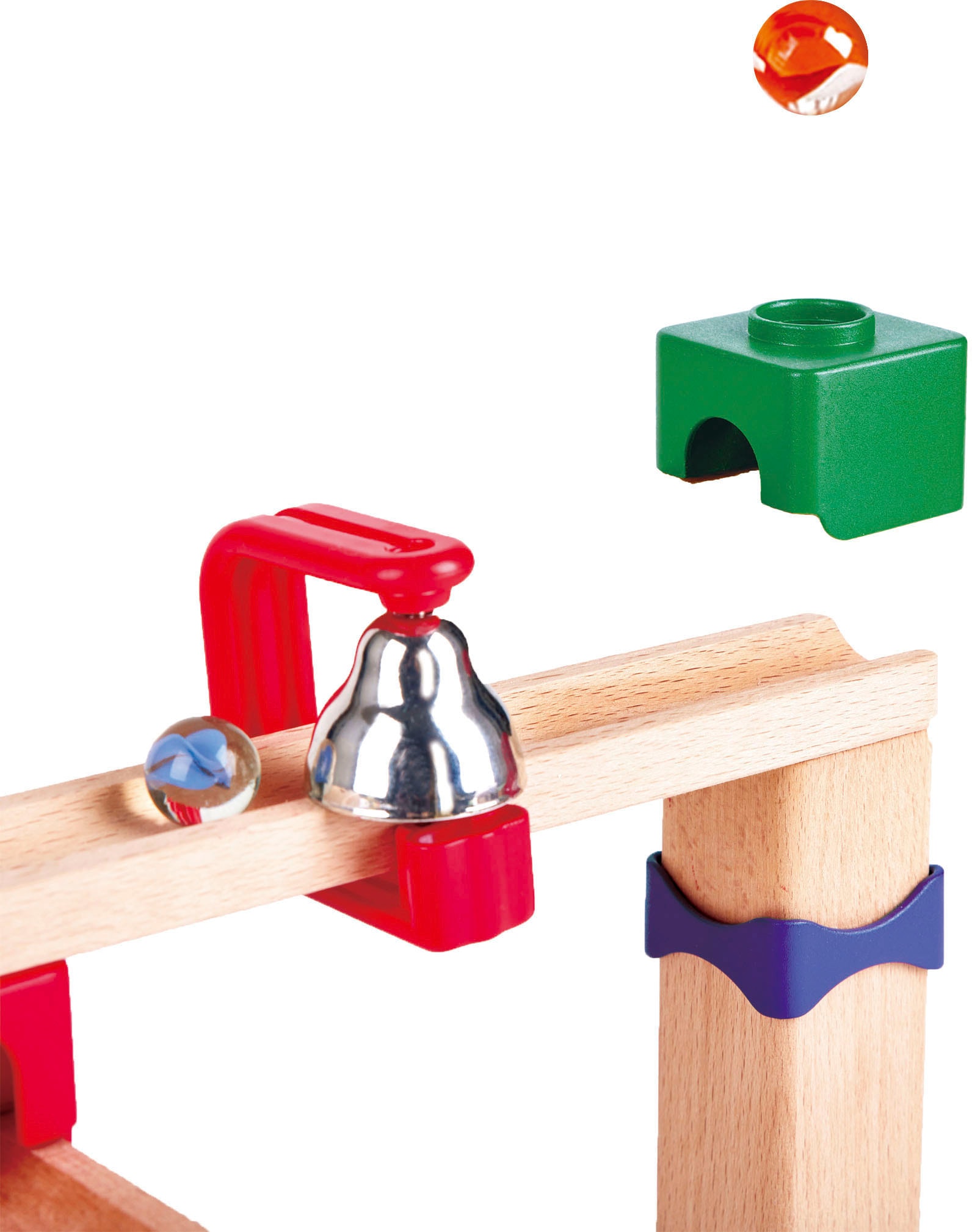 Hape Kugelbahn »Zweispurige Murmelbahn mit Domino«