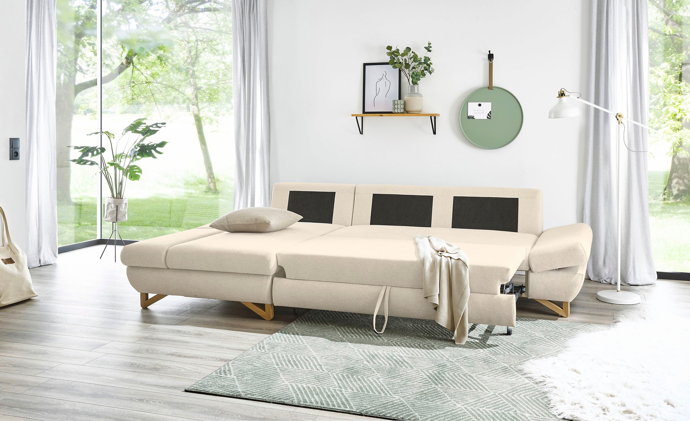 INOSIGN Schlafsofa »City/Giron«, komfortable Bettfunktion (Liegefläche 245 x 138 cm), sowie Bettkasten