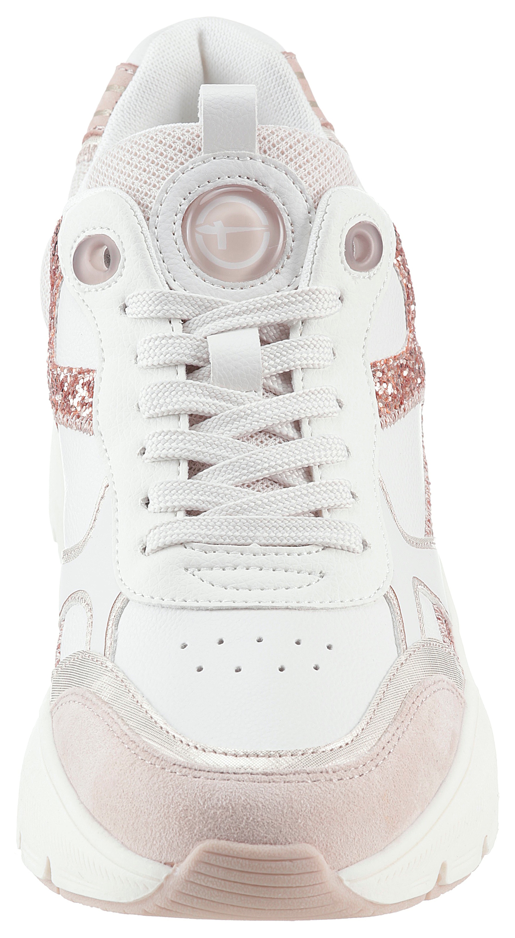 Tamaris Keilsneaker  , Plateau, Freizeitschuh, Schnürschuh mit kontrastfarbenen Details