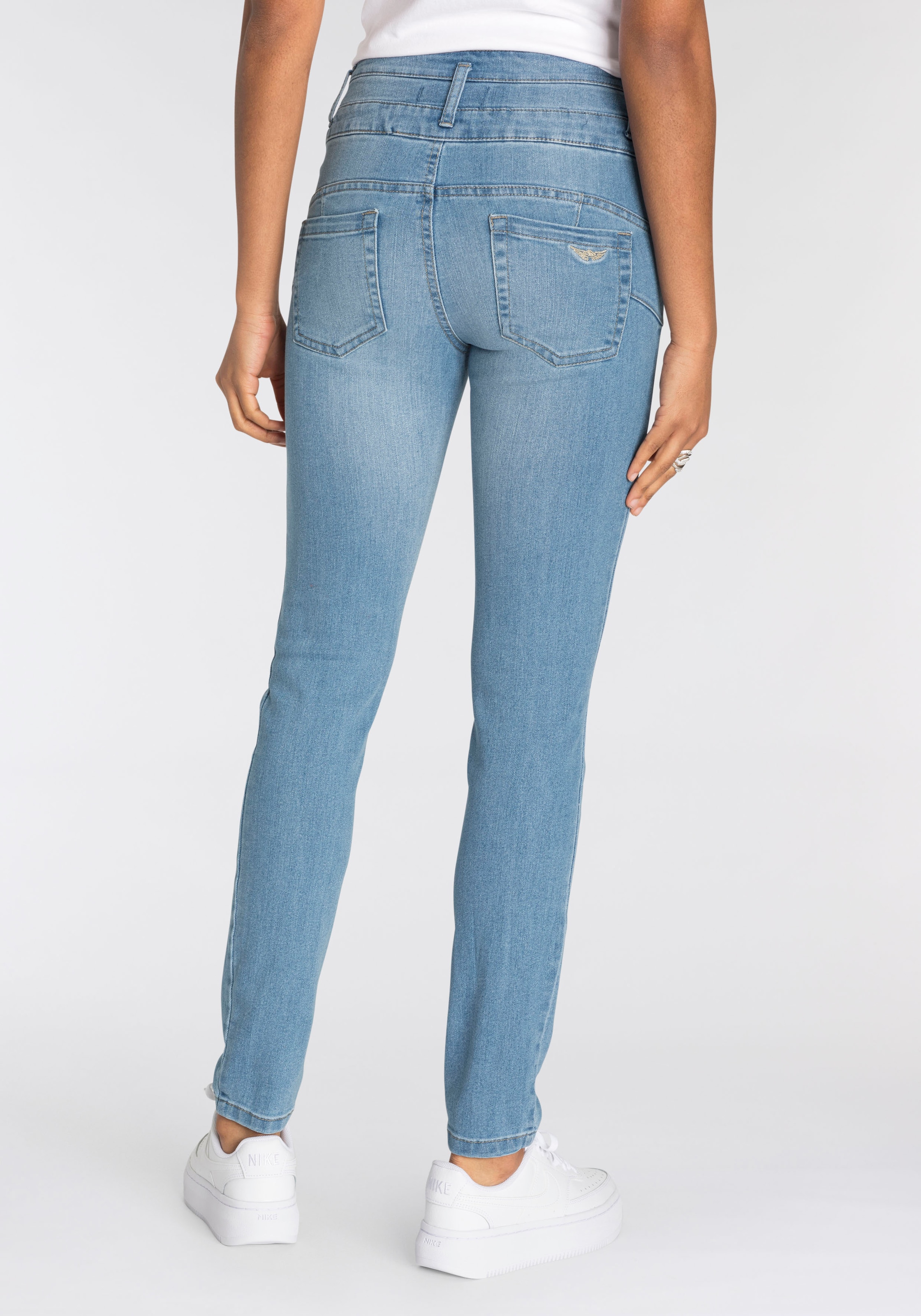 Arizona Slim-fit-Jeans breitem Waist bei High Bund«, ♕ extra »mit