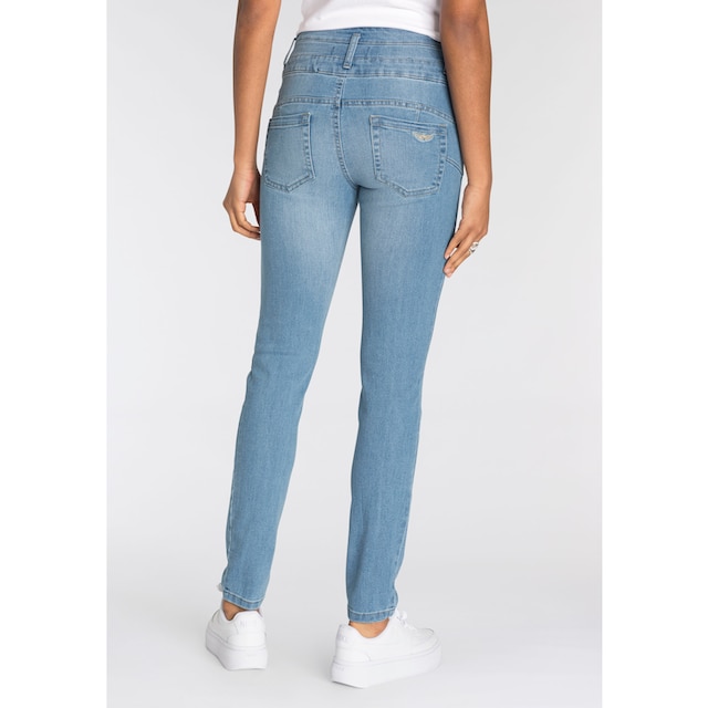 Arizona Slim-fit-Jeans »mit extra breitem Bund«, High Waist bei ♕