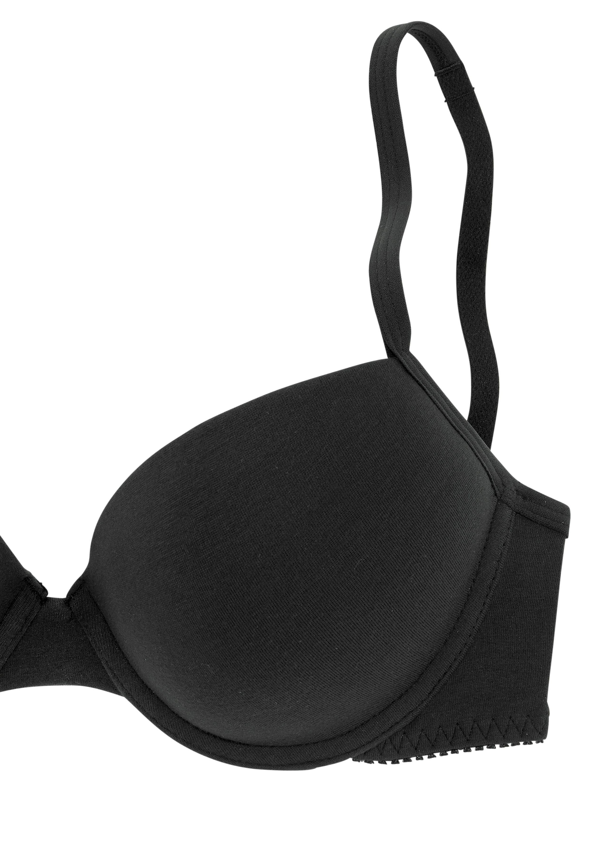 petite fleur Push-up-BH, (Packung, 2 Stück), mit Bügel, mit herausnehmbaren Kissen