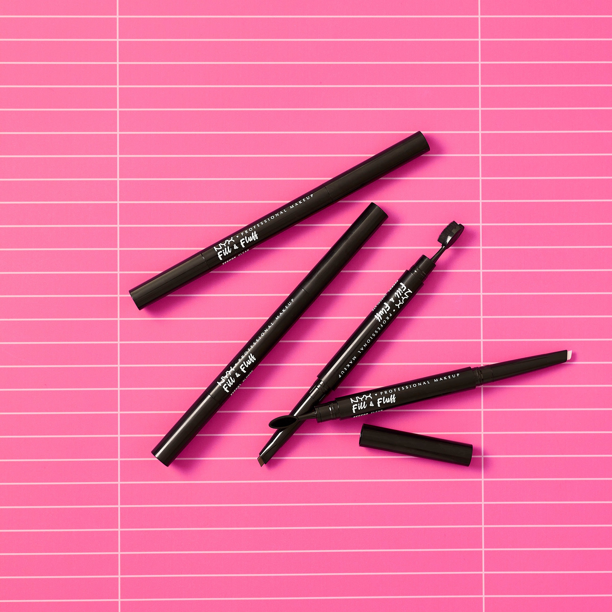 NYX Augenbrauen-Stift »Professional Makeup Fill & Fluff Eyebrow Pomade Pencil«, mit dichter Härchenbürste