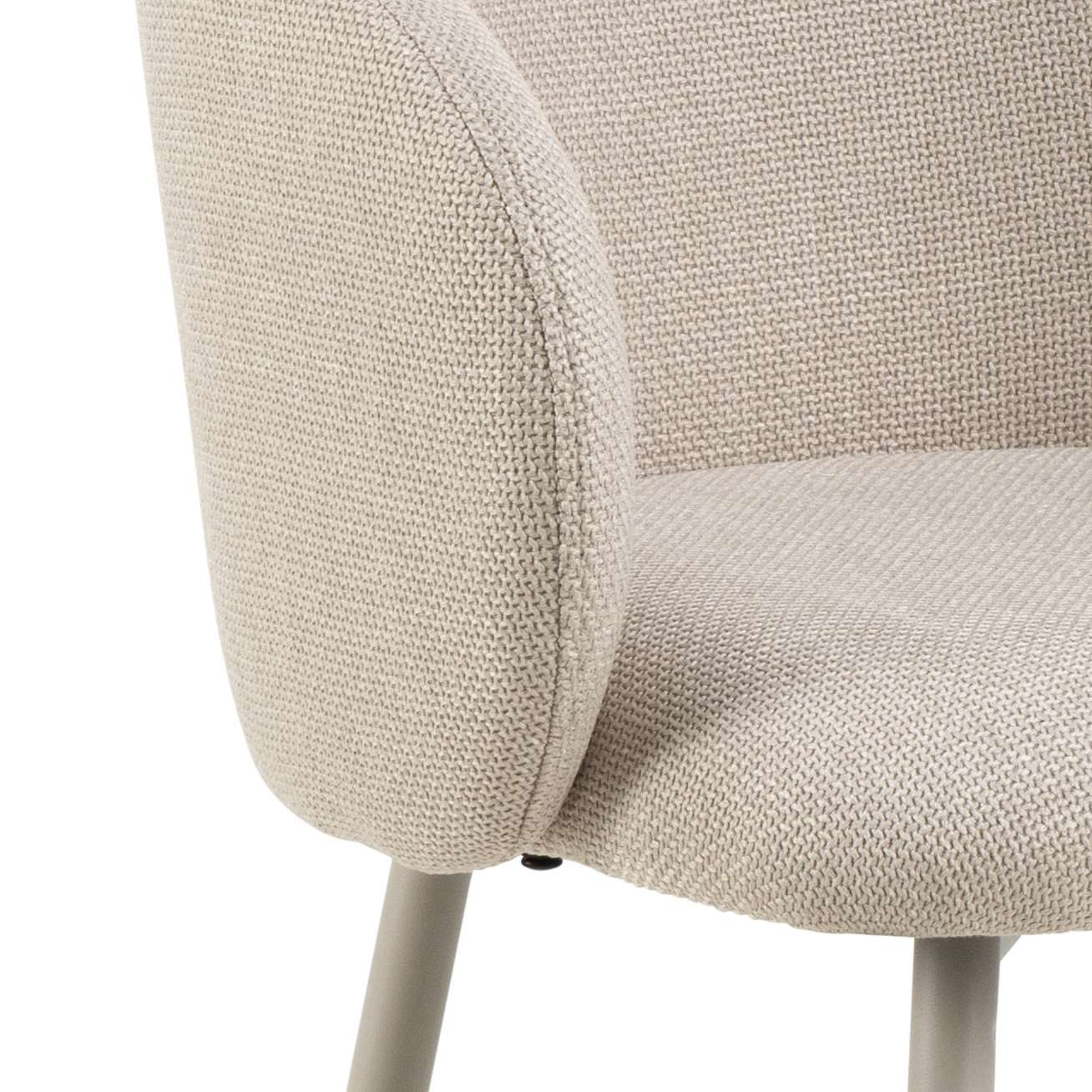 ACTONA GROUP Barhocker »Eleanor«, (Set, 2 St., 2 Stk.), Barhocker, Basel beige, Gestell grau rau, 2 Stk