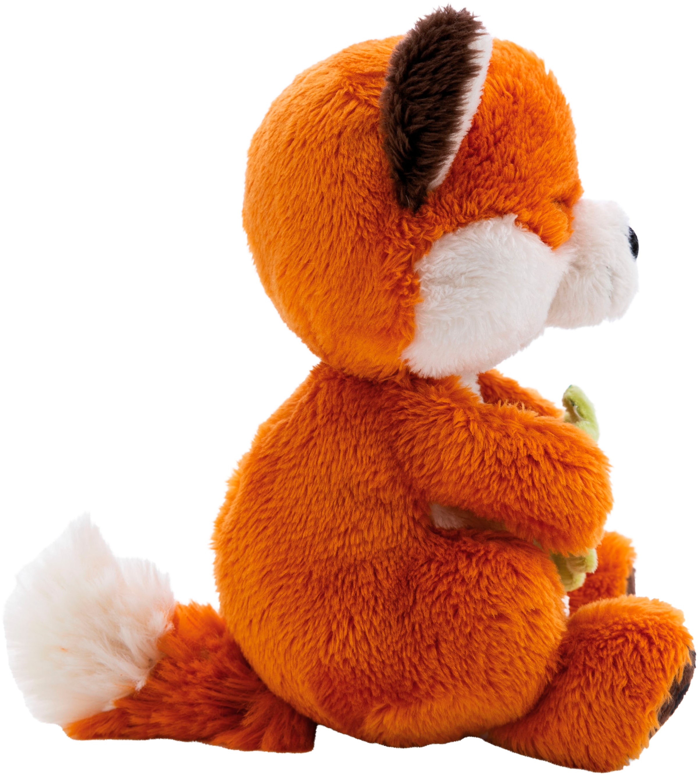 Nici Kuscheltier »Sleeping Pets, Fuchs mit Blatt 12 cm schlafend im Körbchen grün«