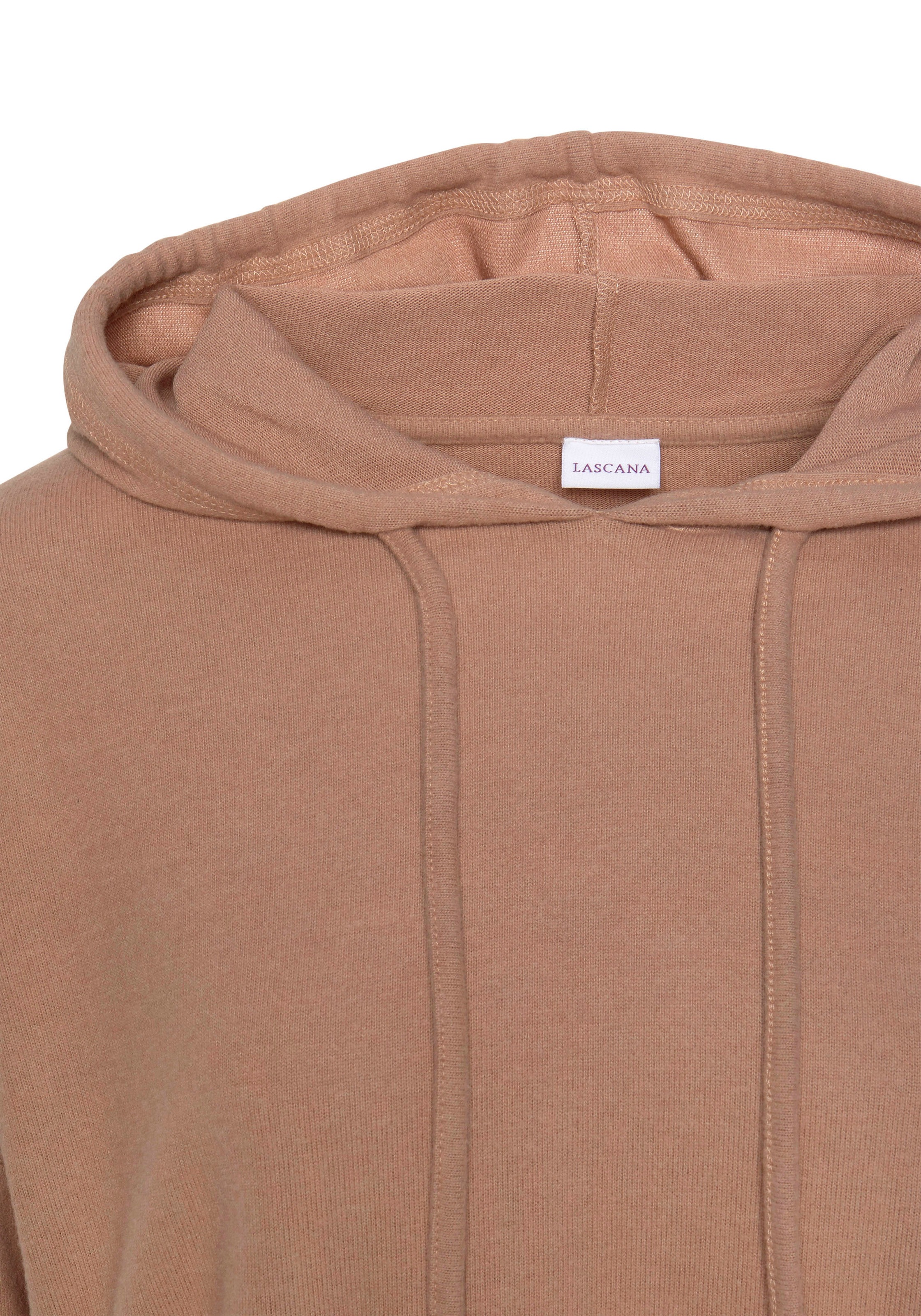 LASCANA Kapuzenpullover, Loungepullover in lässiger Form, Loungewear