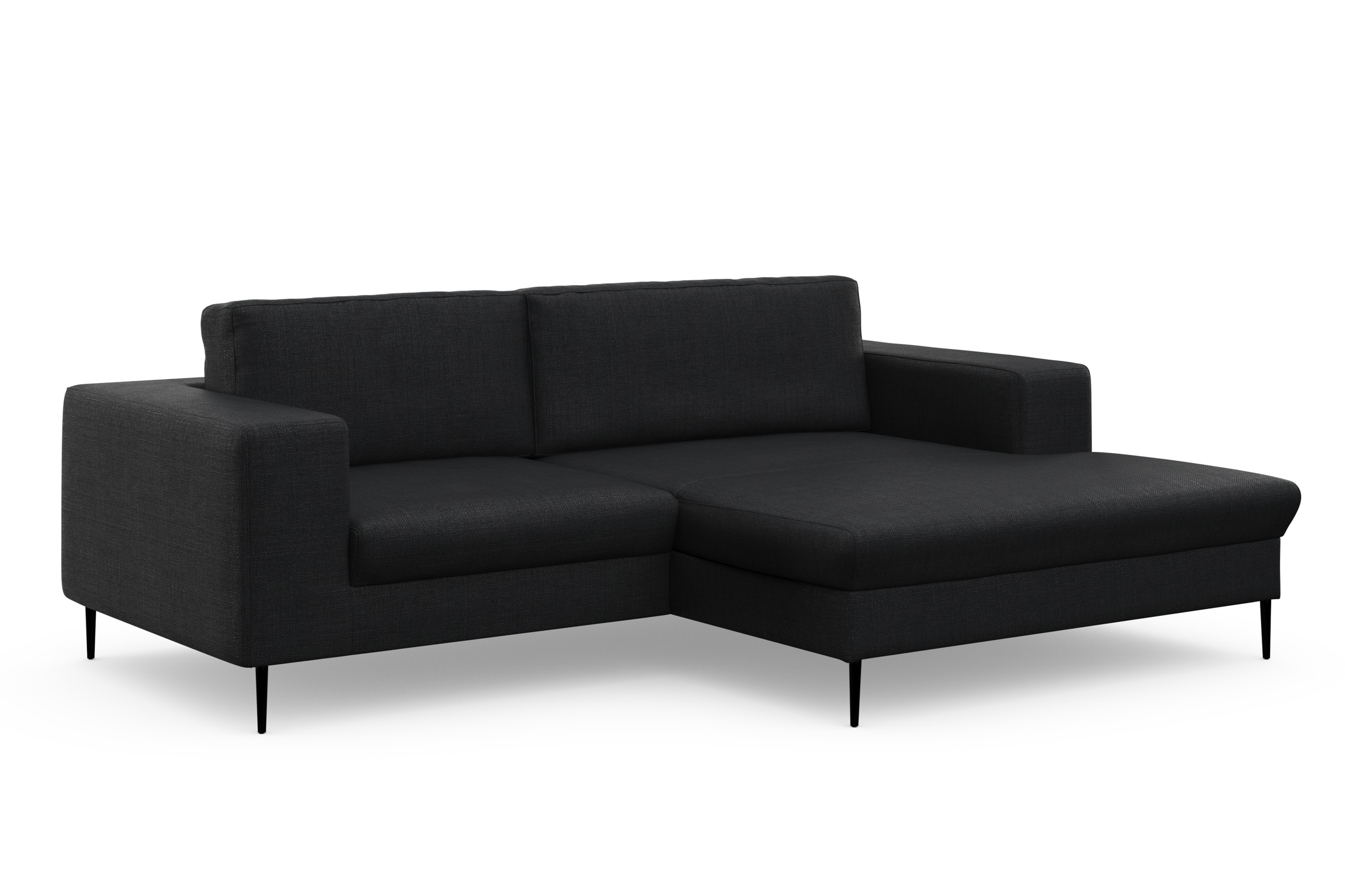 DOMO collection Ecksofa »Modica kompakt und elegant, Breite 244, L-Form«, moderne Optik mit extrabreiter Recamiere, auch in Cord