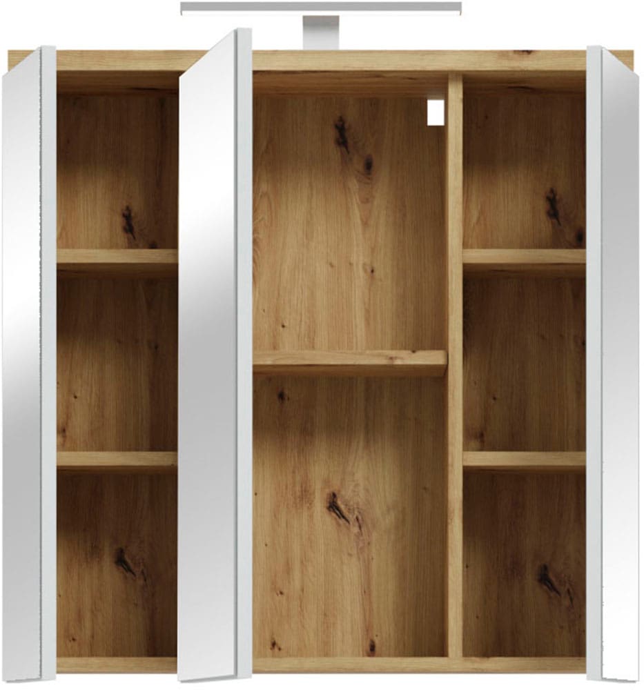FORTE Spiegelschrank »Veris«, Spiegelhängeschrank, Beleuchtung, Stauraum