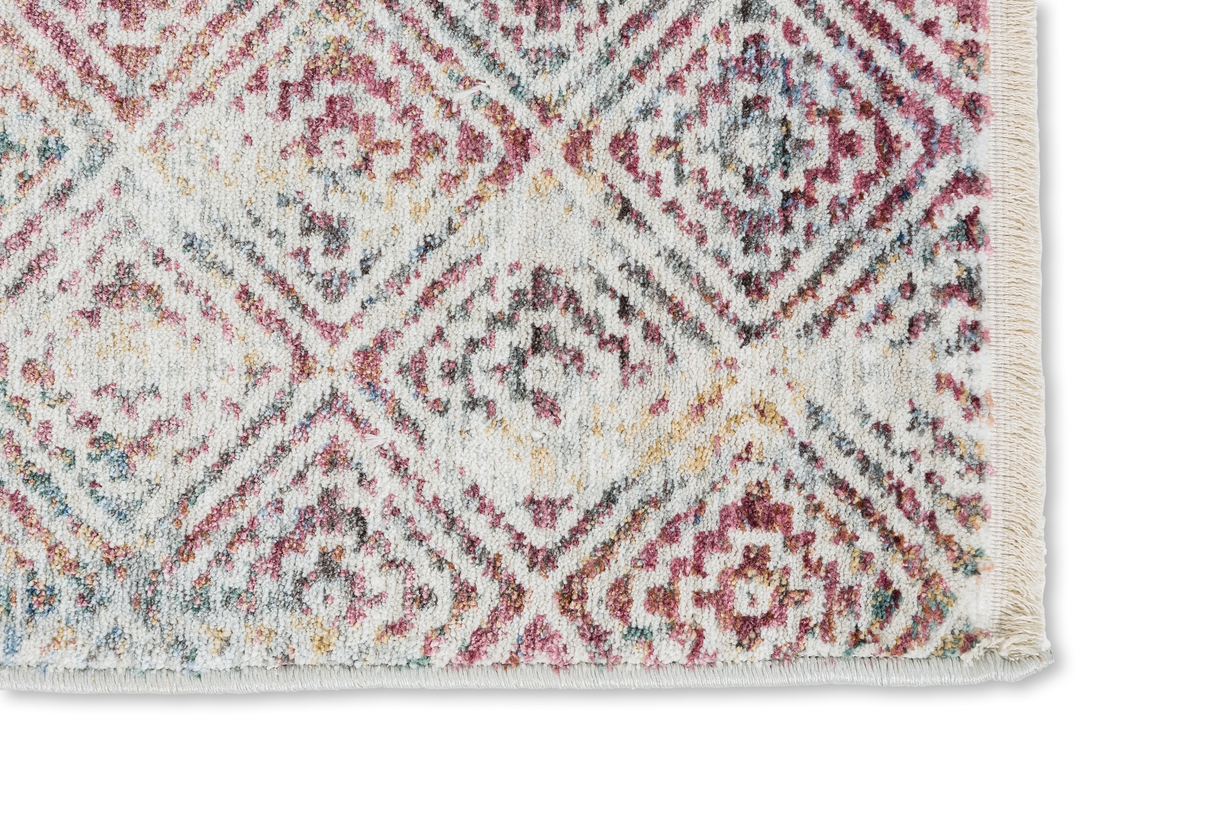 SCHÖNER WOHNEN-Kollektion Teppich »Charme 242«, rechteckig, 6 mm Höhe, leichter Kurzflor, Fransen, Wohnzimmer, Schöner Wohnen Kollektion