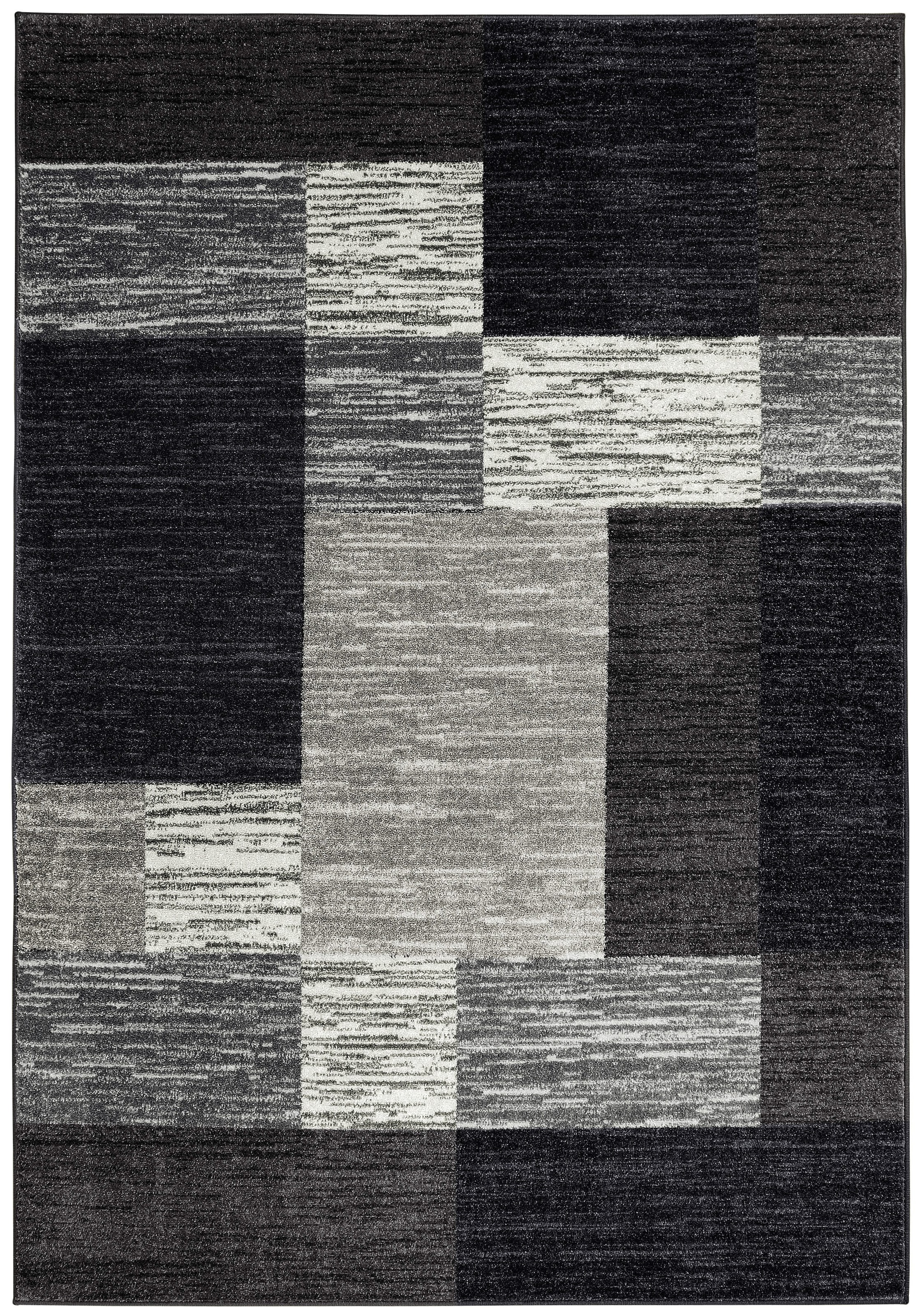 OTTO home Teppich »Melvin« rechteckig 8 mm Höhe schön weich, Kurzflor Teppich Karo-Muster, Wohnzimmer, Esszimmer