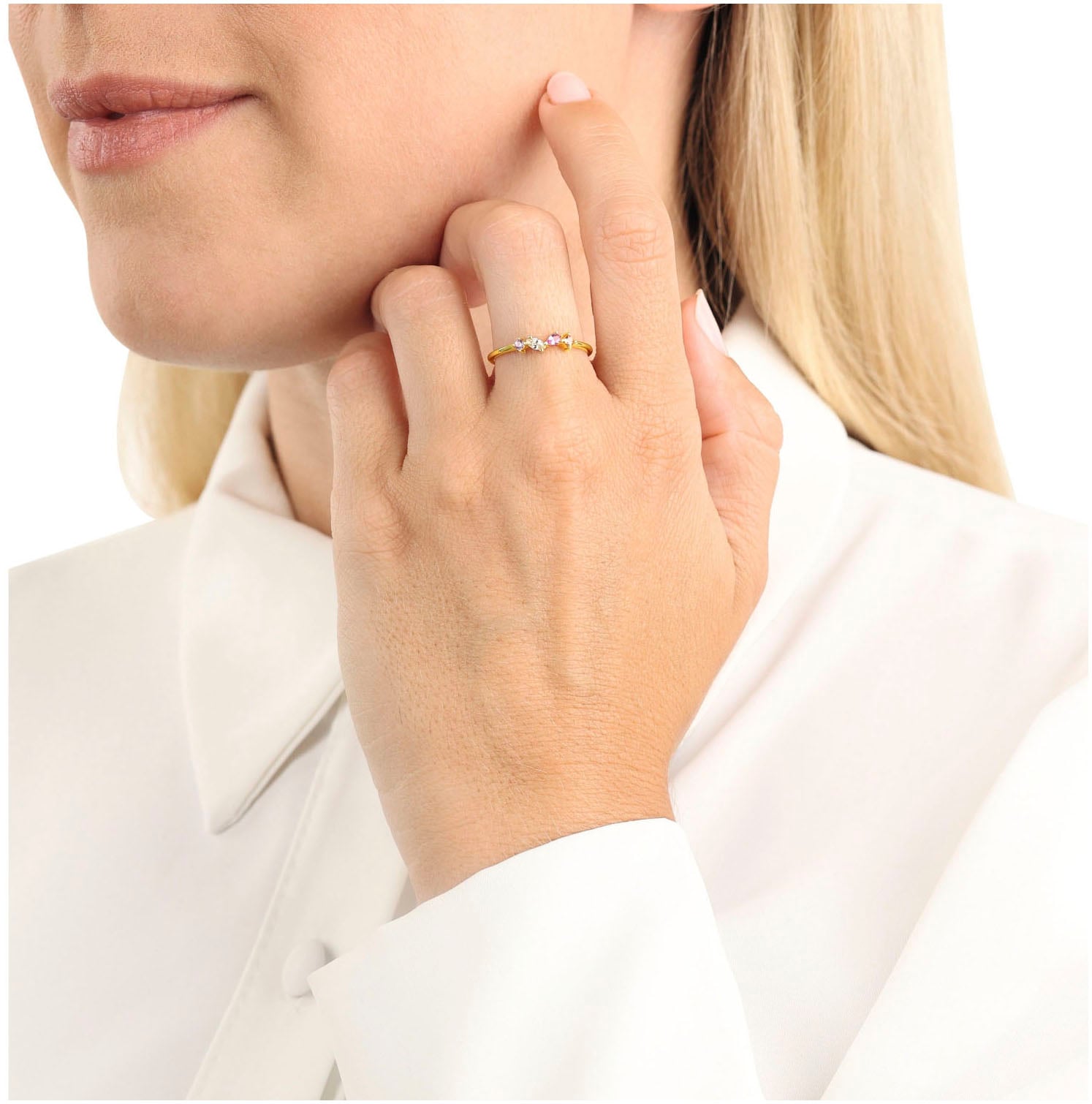 Amor Fingerring »2037230/-31/-32/-33/-34«, mit Zirkonia (synth.)
