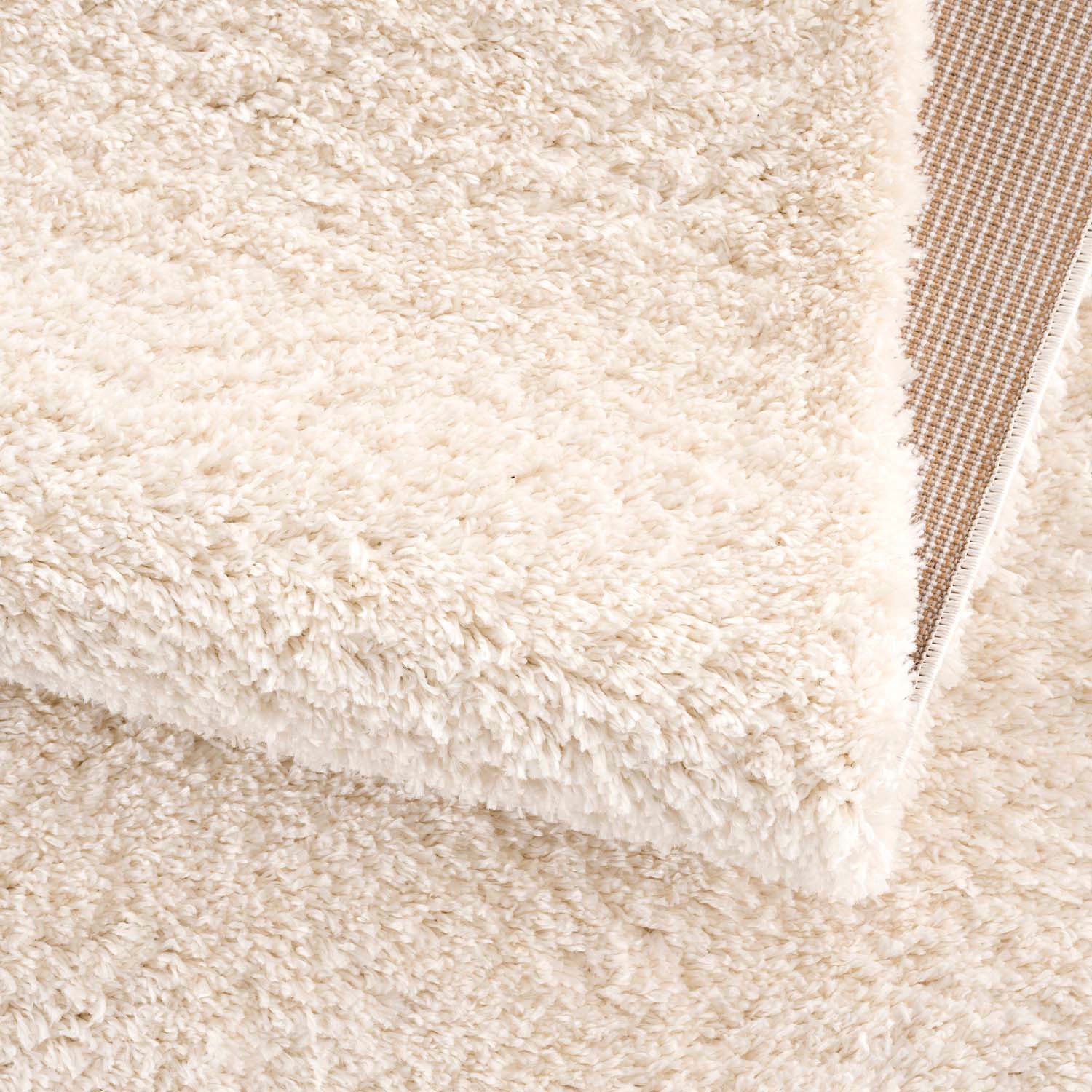 Carpet City Hochflor-Teppich »Pulpy 100«, rechteckig, 30 mm Höhe, Läufer, weich, mit Fransen, uni, viele Größen, Wohnzimmer, Schafzimmer