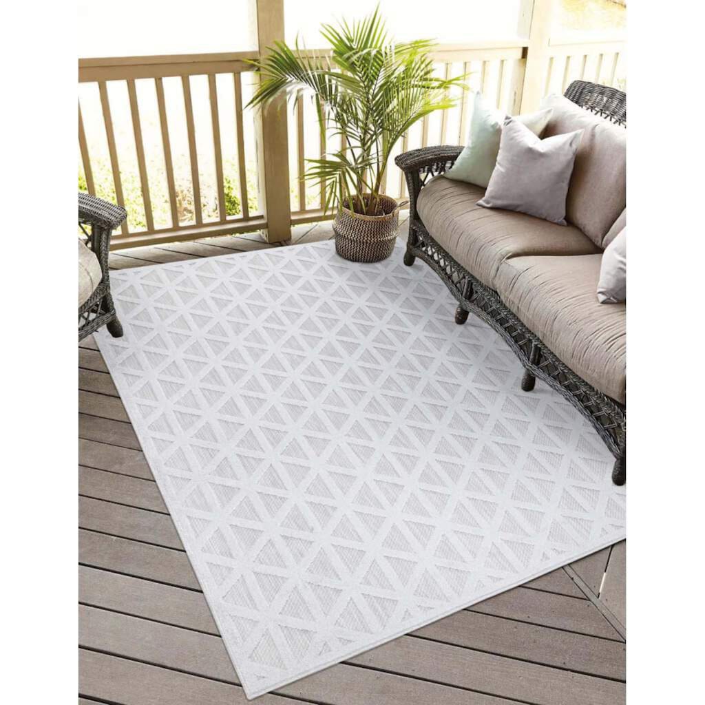 Carpet City Teppich »In-& Outdoorteppich Santorini 446, 3D-Effekt, Geo-Muster«, rechteckig