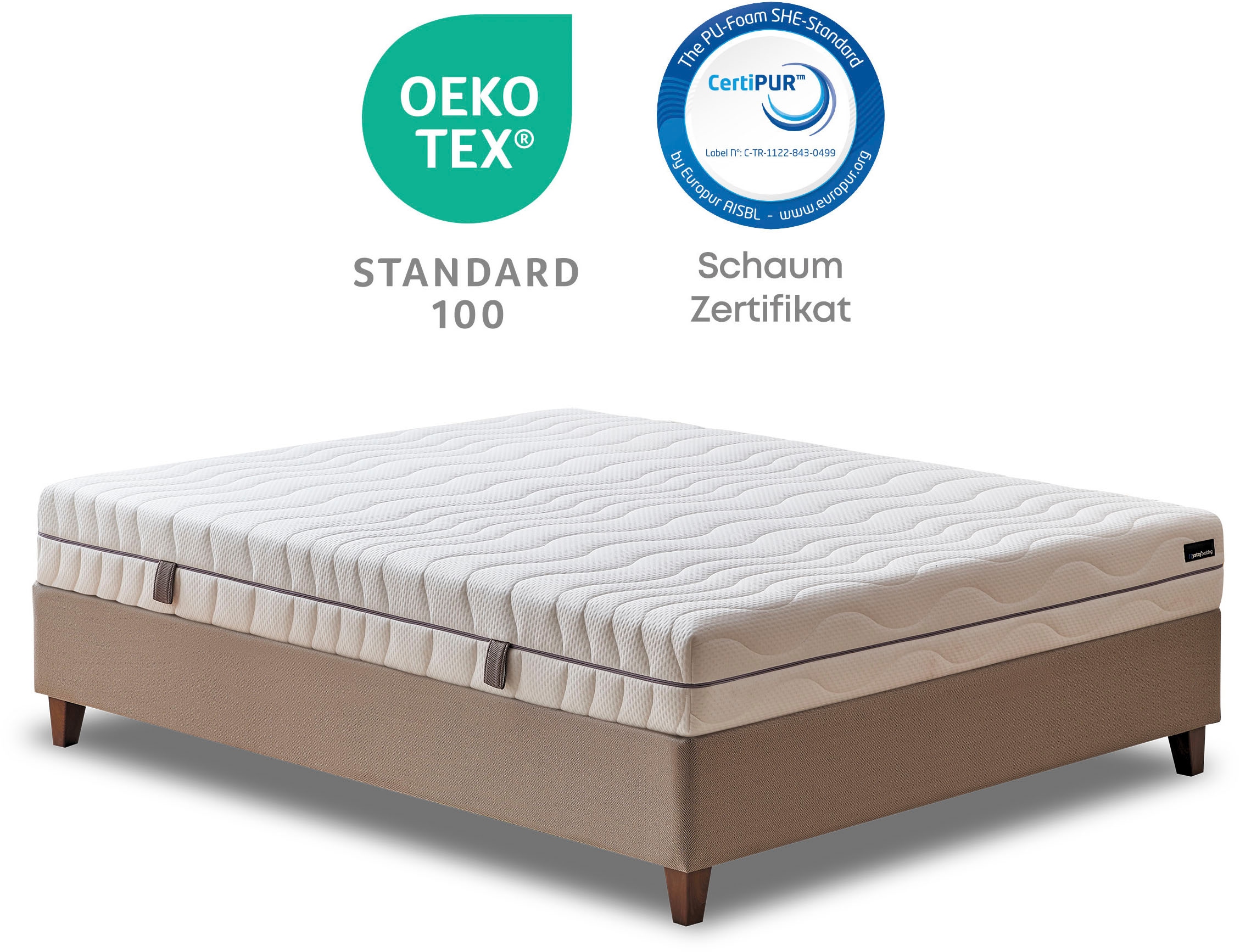 Yatas Bedding Komfortschaummatratze »Royal Comfort 7, Matratze 90x200, 140x 200 cm & weitere Größen«, 22 cm hoch, Raumgewicht: 28 kg/m³, (1 St.), 7-Zonen, H2 / H3, wendbar, ergonomisch, atmungsaktiv