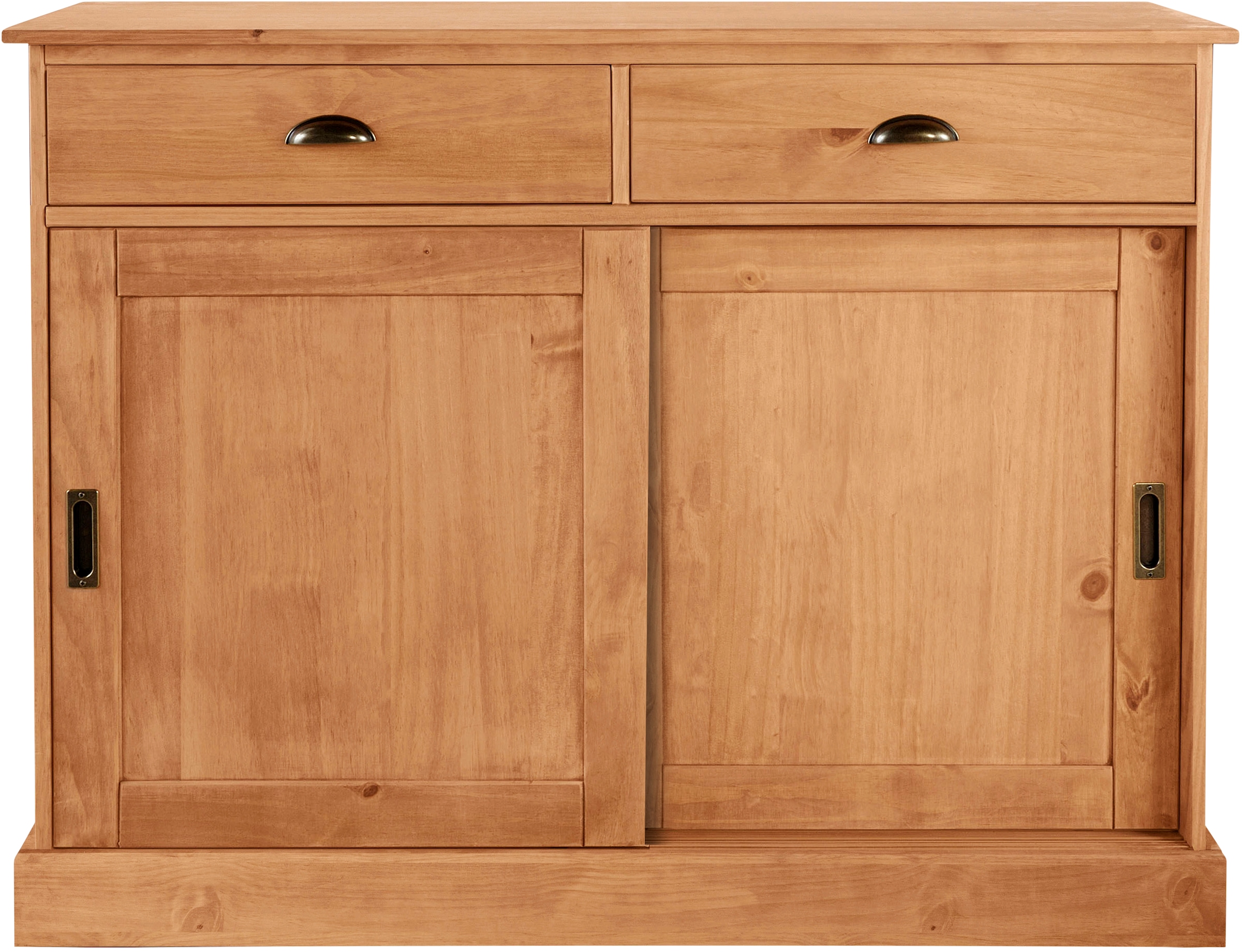 Home affaire Sideboard »Schröder« Kommode, 2 Schiebetüren, 2 Schubkasten, aus massivem Kiefernholz