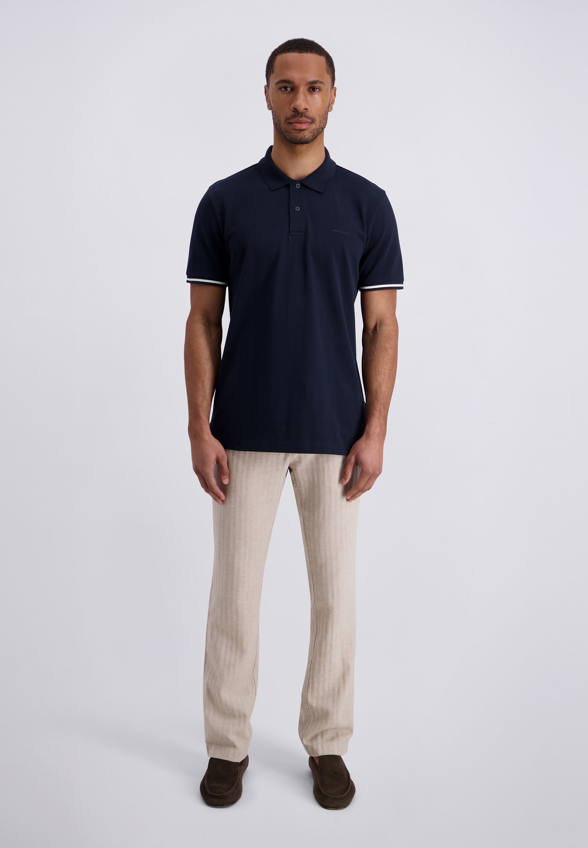 Pierre Cardin T-Shirt »Pierre Cardin Kurzarm-Poloshirts« mit Logo-Stitching