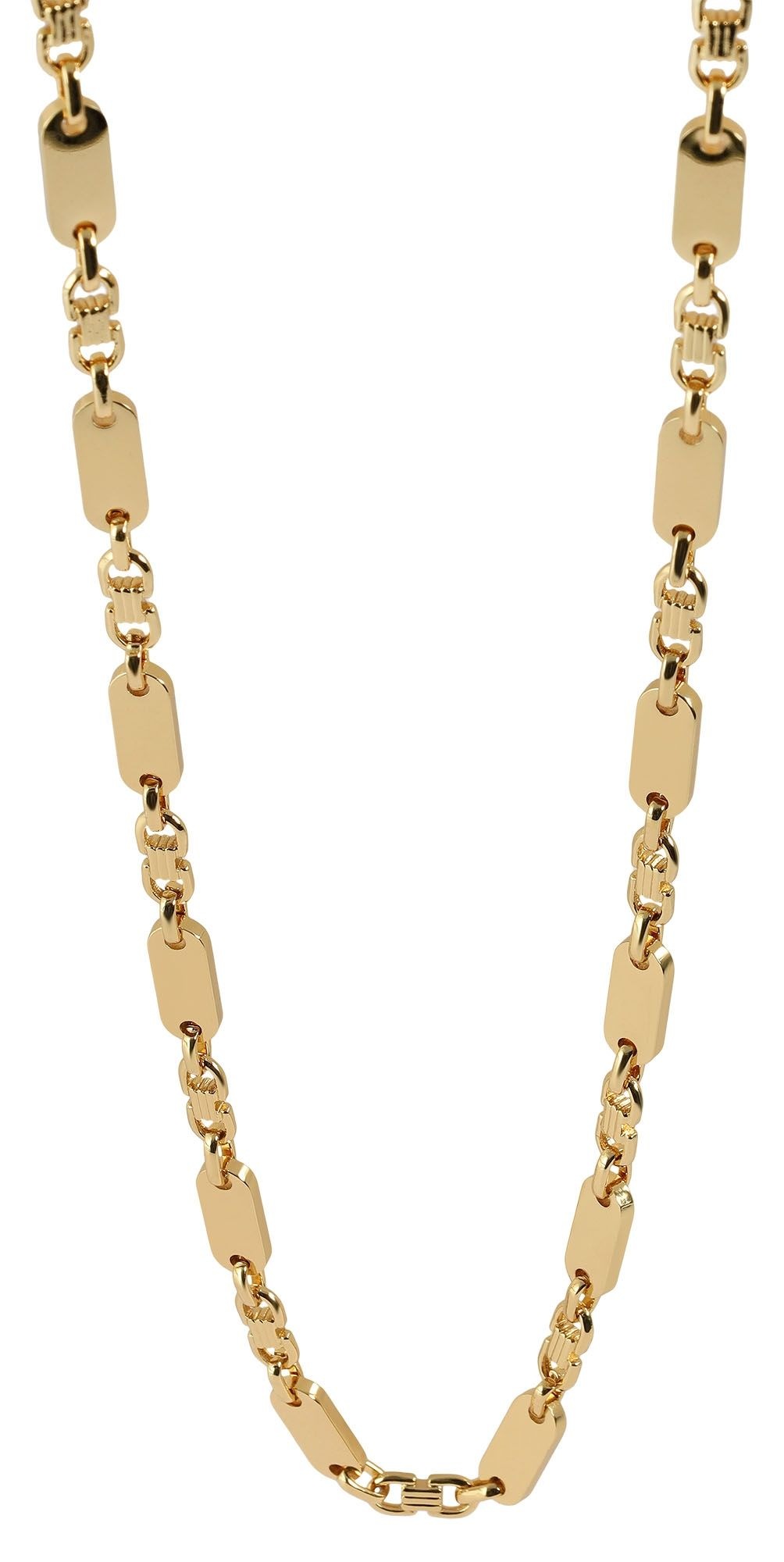 Adelia´s Gliederkette »Unisex Halskette ¿ Plattenkette aus Edelstahl 70 cm«