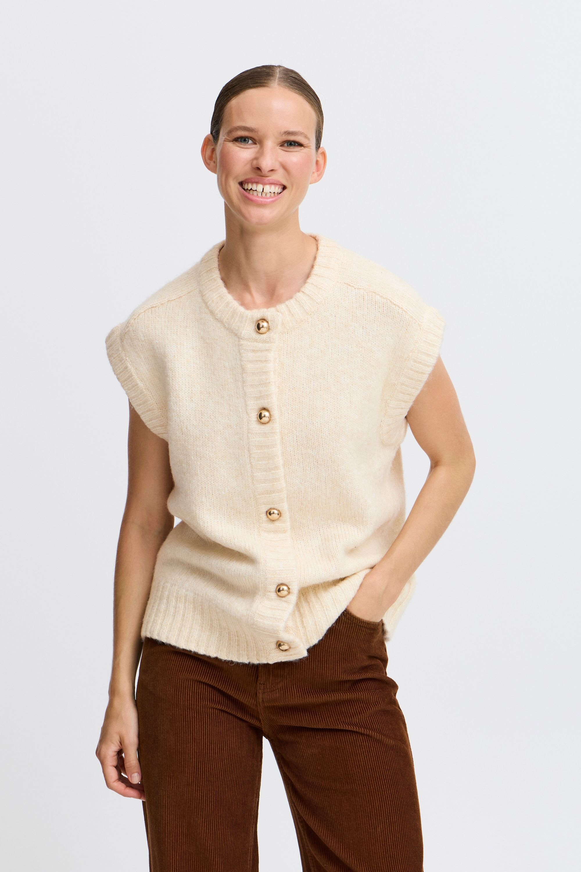 b.young Strickweste »Strickjacke BYOKSANA VEST -«