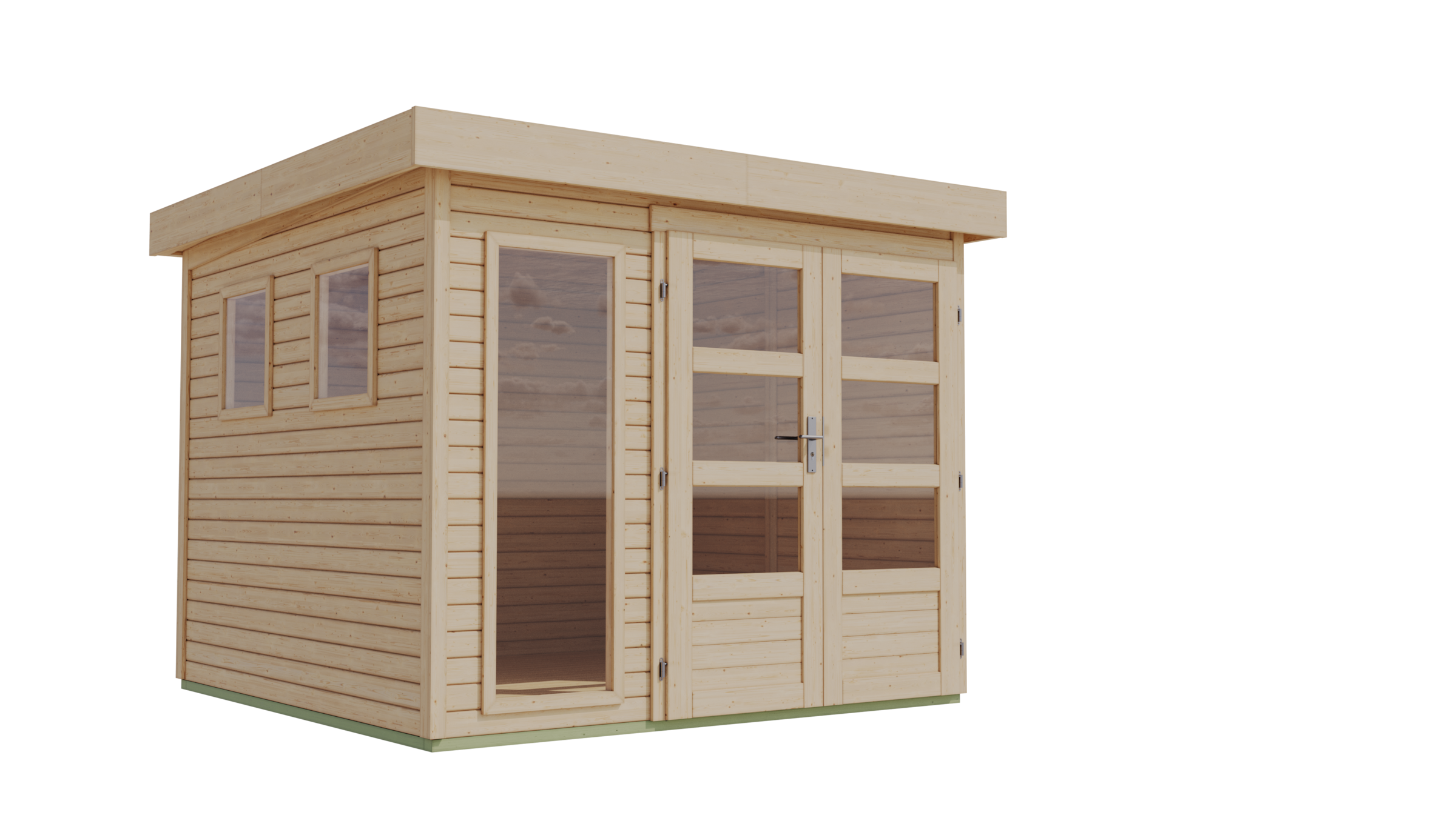 Karibu Gartenhaus »Langesee 3,5« aus hochwertiger nordischer Fichte mit wasserabweisender Profilierung