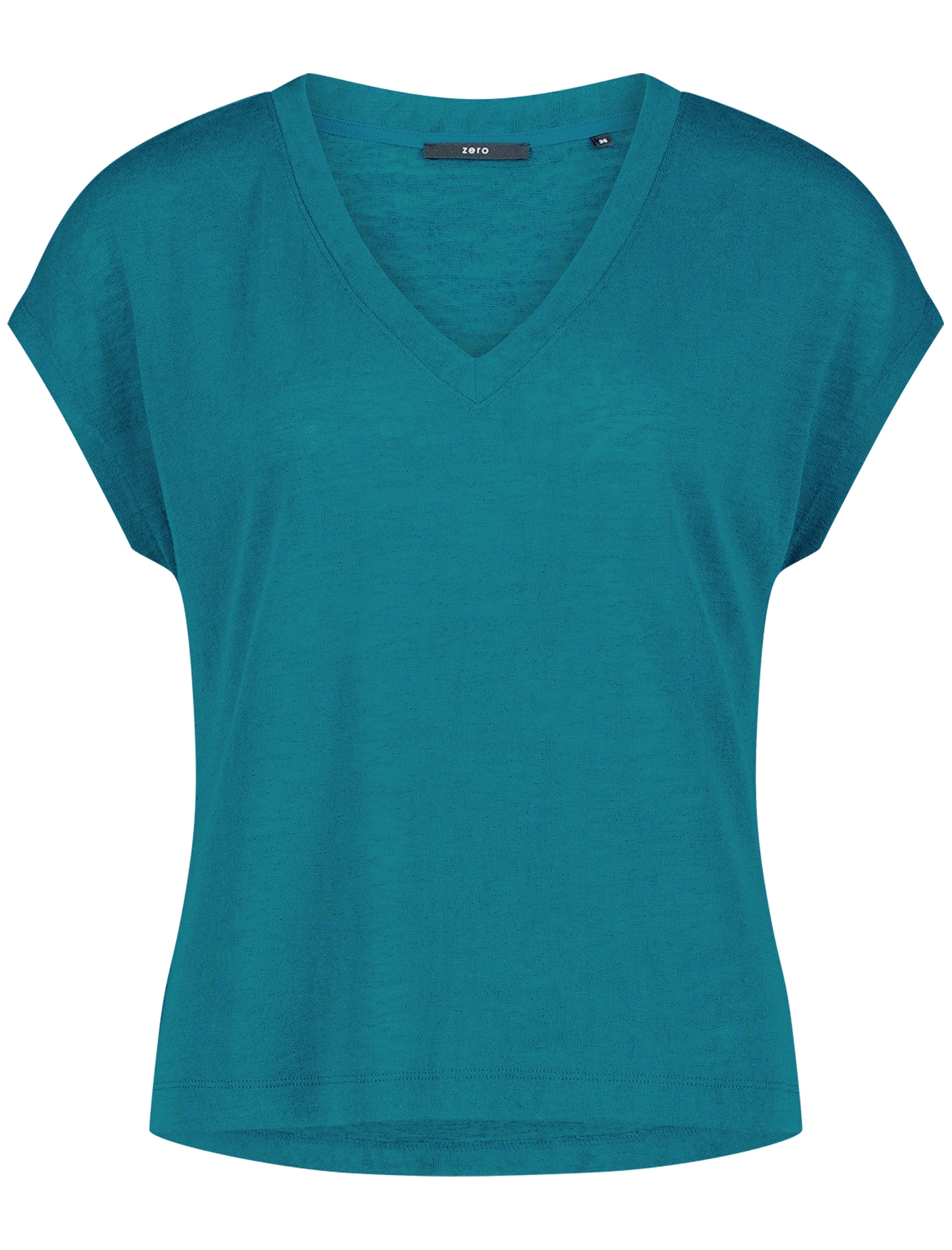 Zero Shirttop »Kurzarm-Shirt mit V-Ausschnitt«