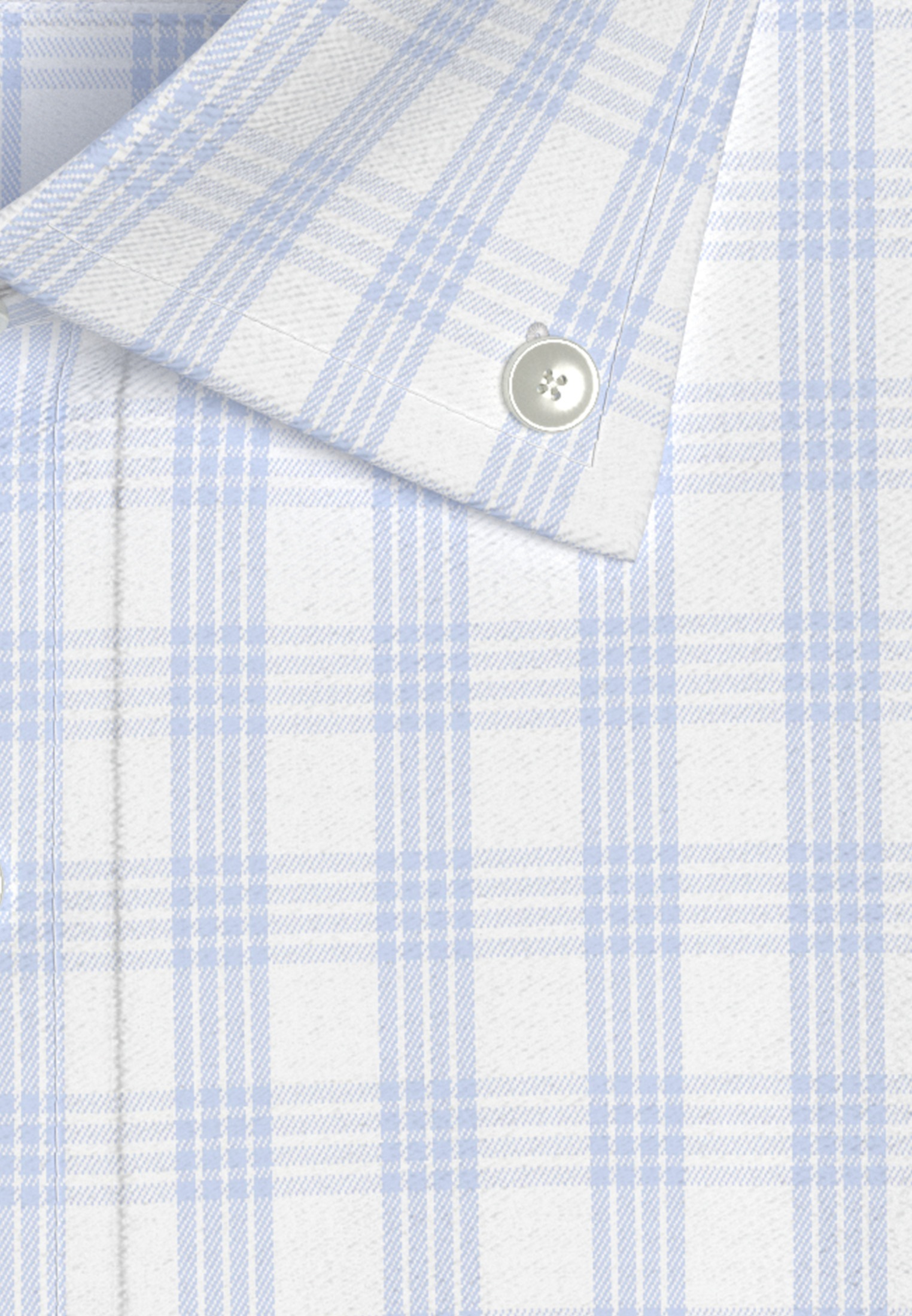 seidensticker Businesshemd »Comfort«, Comfort Kurzarm Button-Down-Kragen Karo