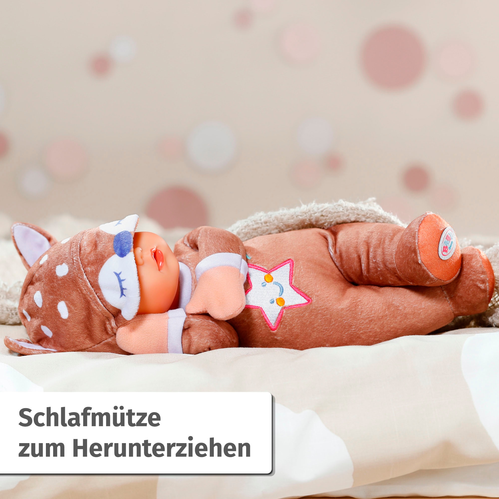 Baby Born Babypuppe »for babies Sleepy Reh, 30 cm«, mit Rassel im Inneren