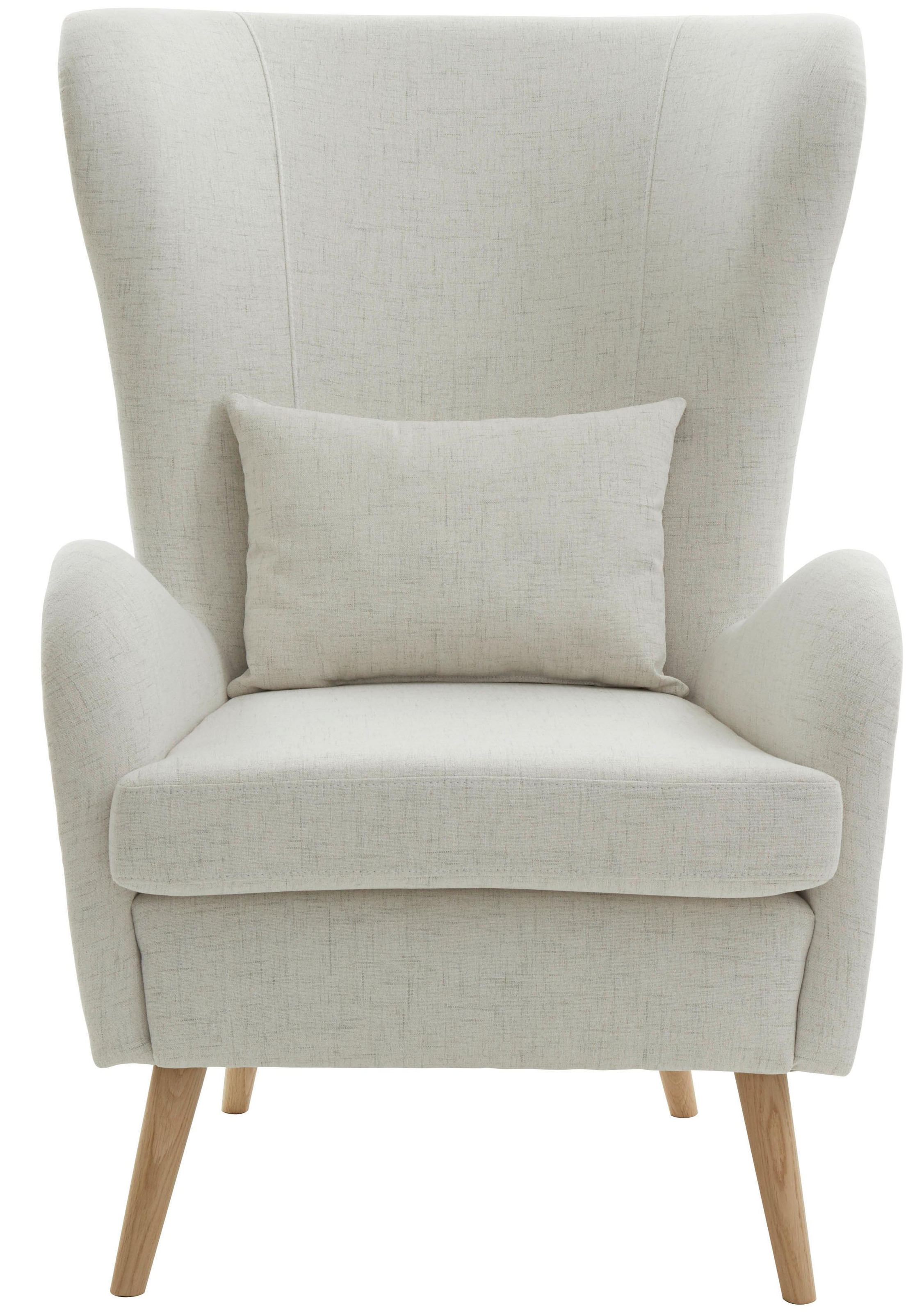 Home affaire Sessel »Salla auch in Fellimitat und Feincord, viele Bezugsarten, Ohrensessel« wahlweise mit oder ohne Hocker; großer Sessel: Maße B/T/H: 78/94/118cm