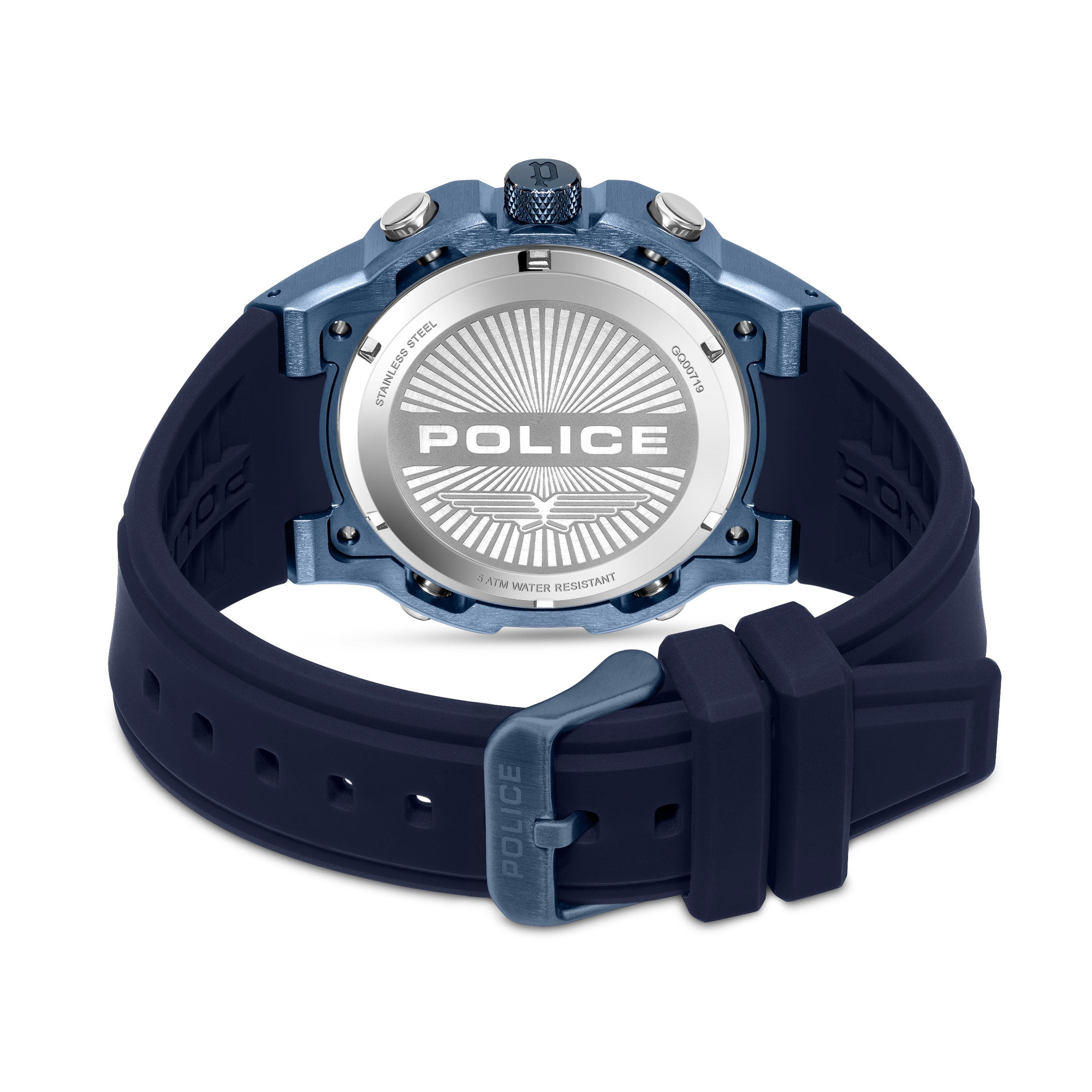 Police Quarzuhr »Challenger« Armbanduhr, Herrenuhr, Silikonarmband, analog, Tag, Wochentag
