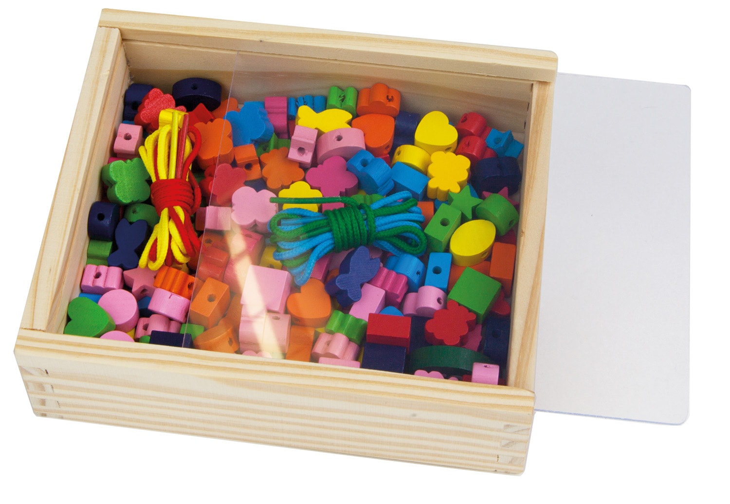 Lena® Kreativset »Holzkiste mit Holzperlen« Made in Europe