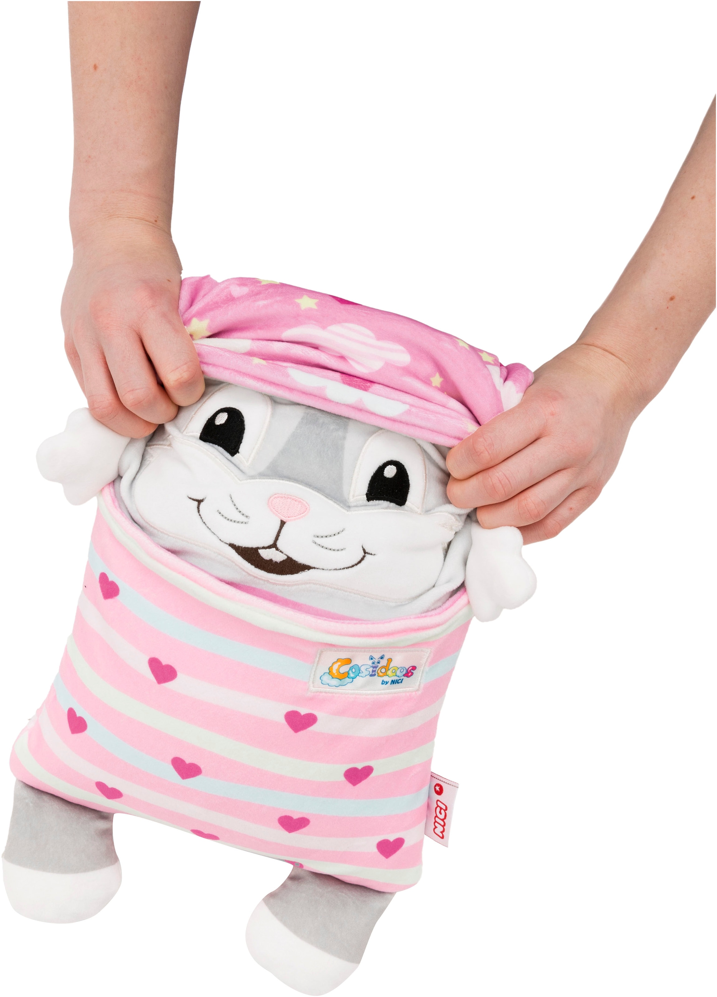 Nici Kuscheltier »Cosidoos, Hase mit Wendefunktion 30x20 cm«