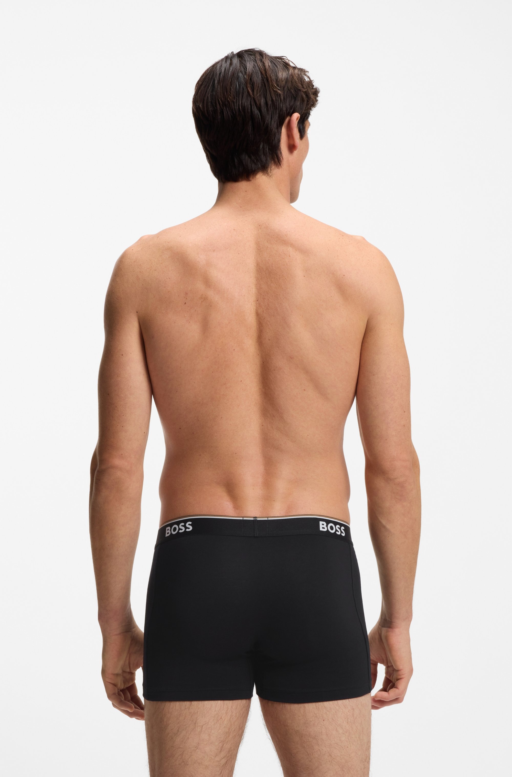 BOSS Boxer »Boxer 3 PACK« mit farblich passendem Webbund