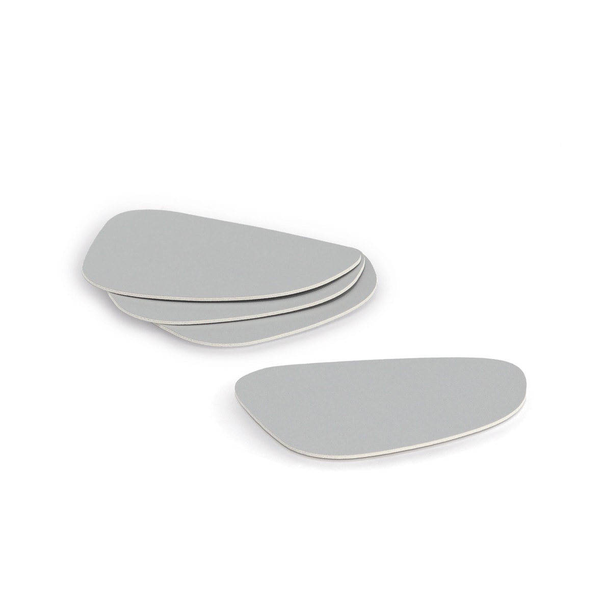 Zeller Present Platzset »Platzset 8tlg., "2 tone", Kunstleder« 42x34 cm + passende Glasuntersetzer 12x10 cm, zweifarbig
